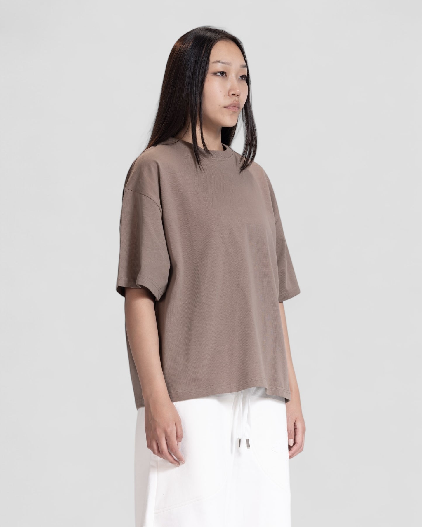 The Perfect Blank Brown Boxy Tshirt