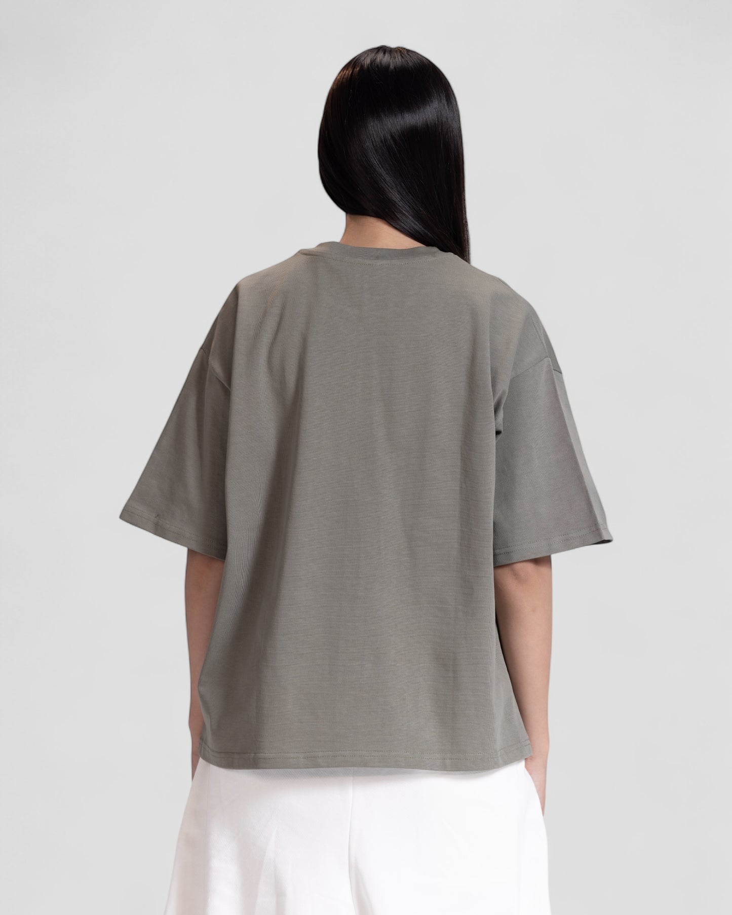 The Perfect Blank Olive Boxy Tshirt