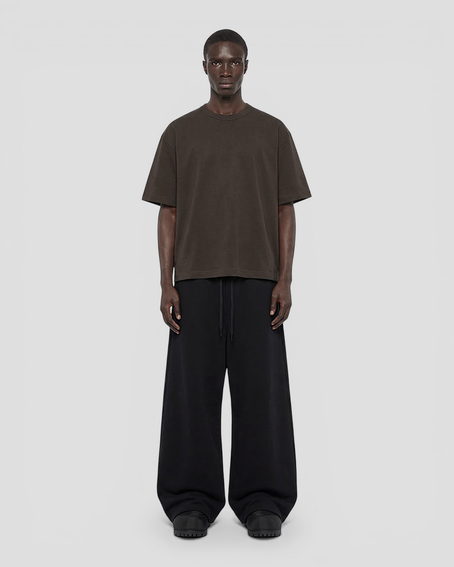 Norte Oversized Blank Dark Brown Tee V2