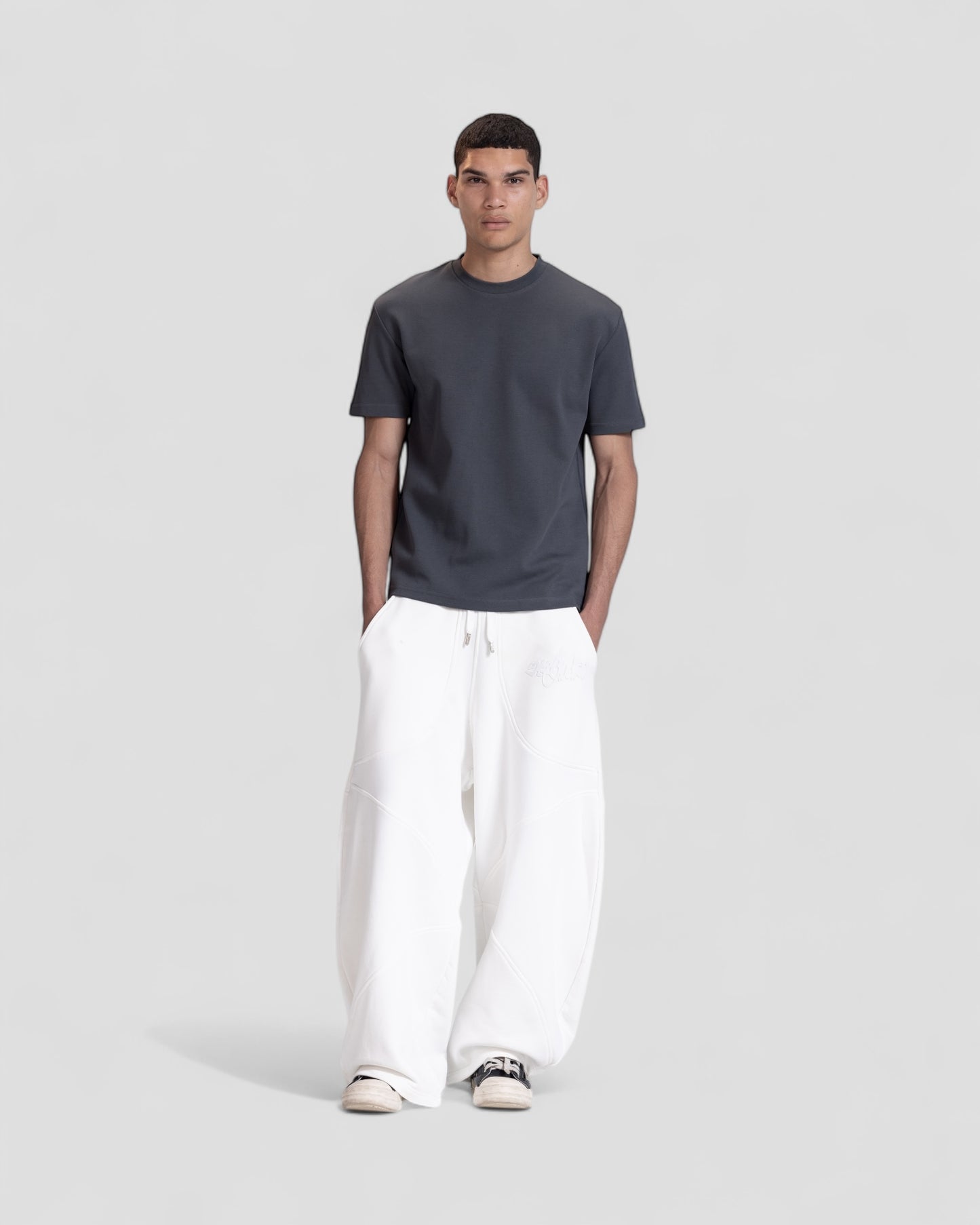 The Perfect Blank Dark Grey Regular Fit Tshirt