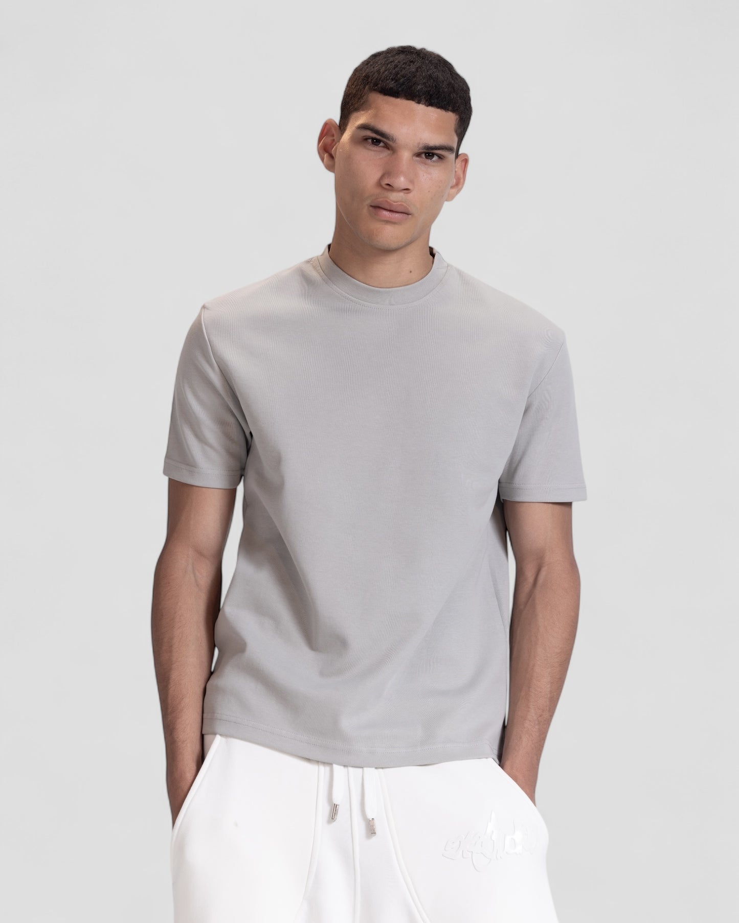 The Perfect Blank Grey Regular Fit Tshirt
