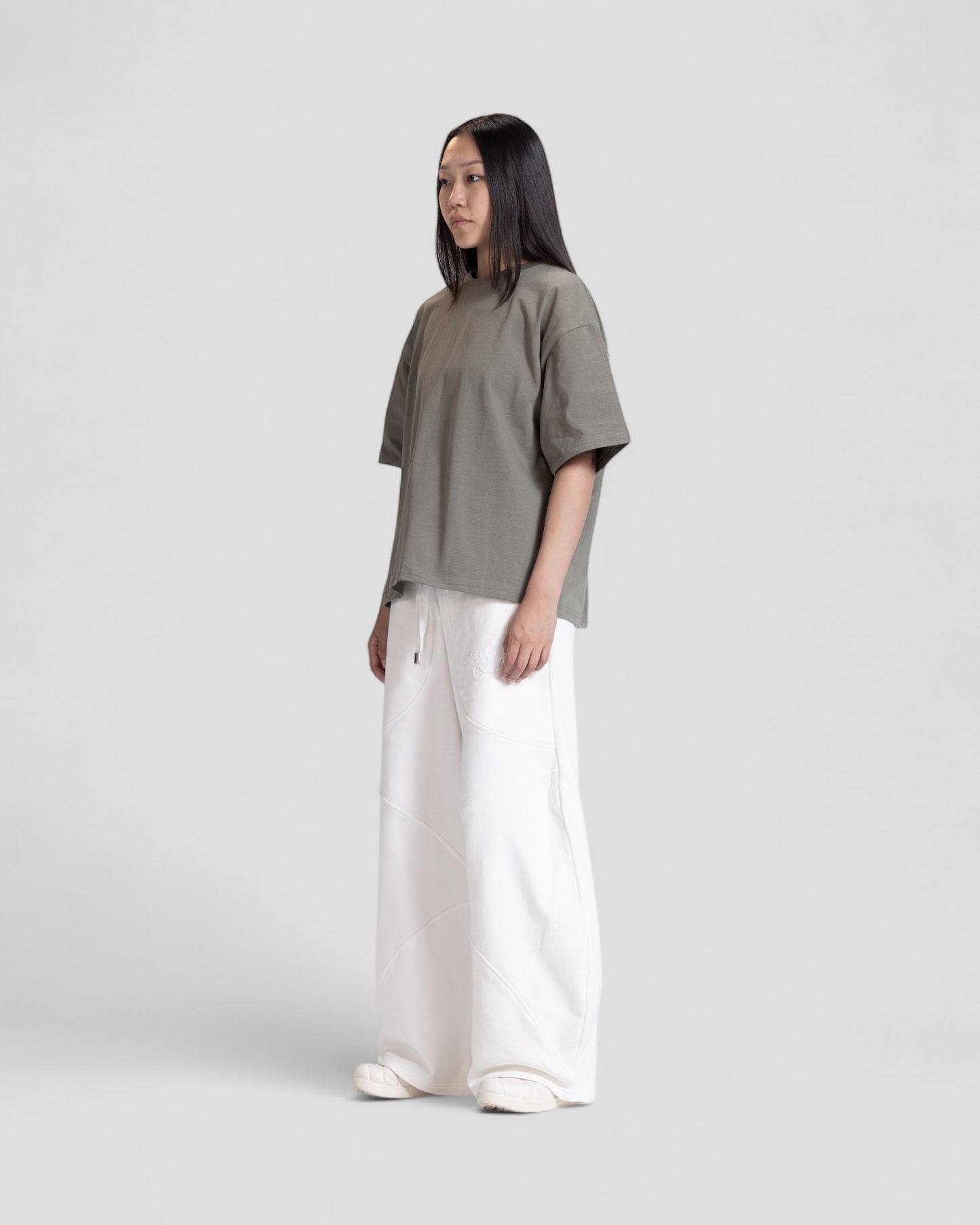The Perfect Blank Olive Boxy Tshirt