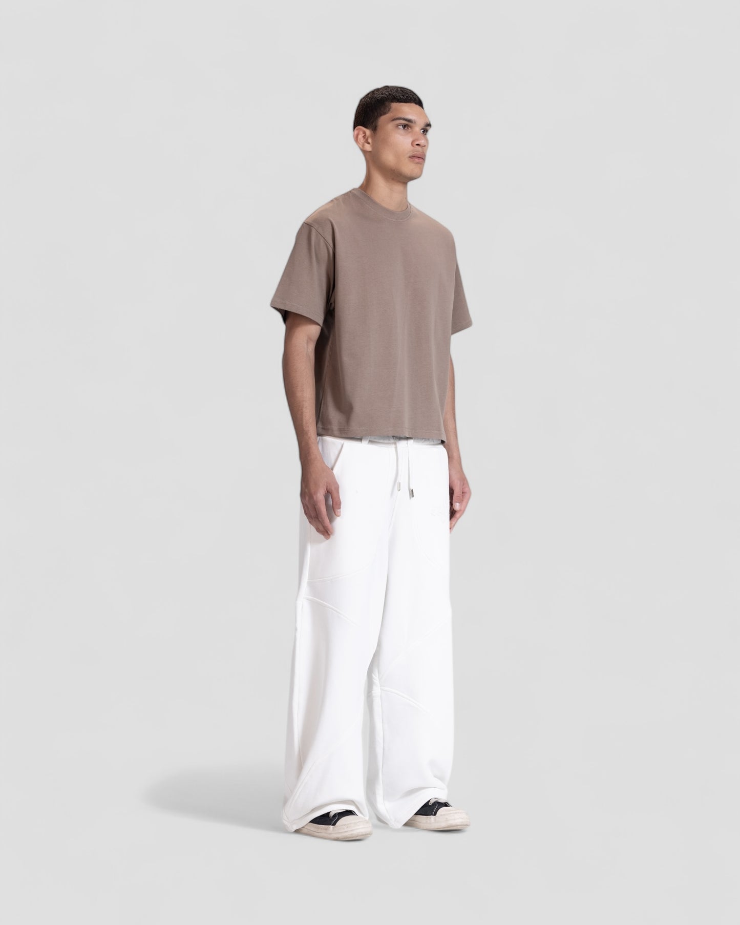 The Perfect Blank Brown Boxy Tshirt