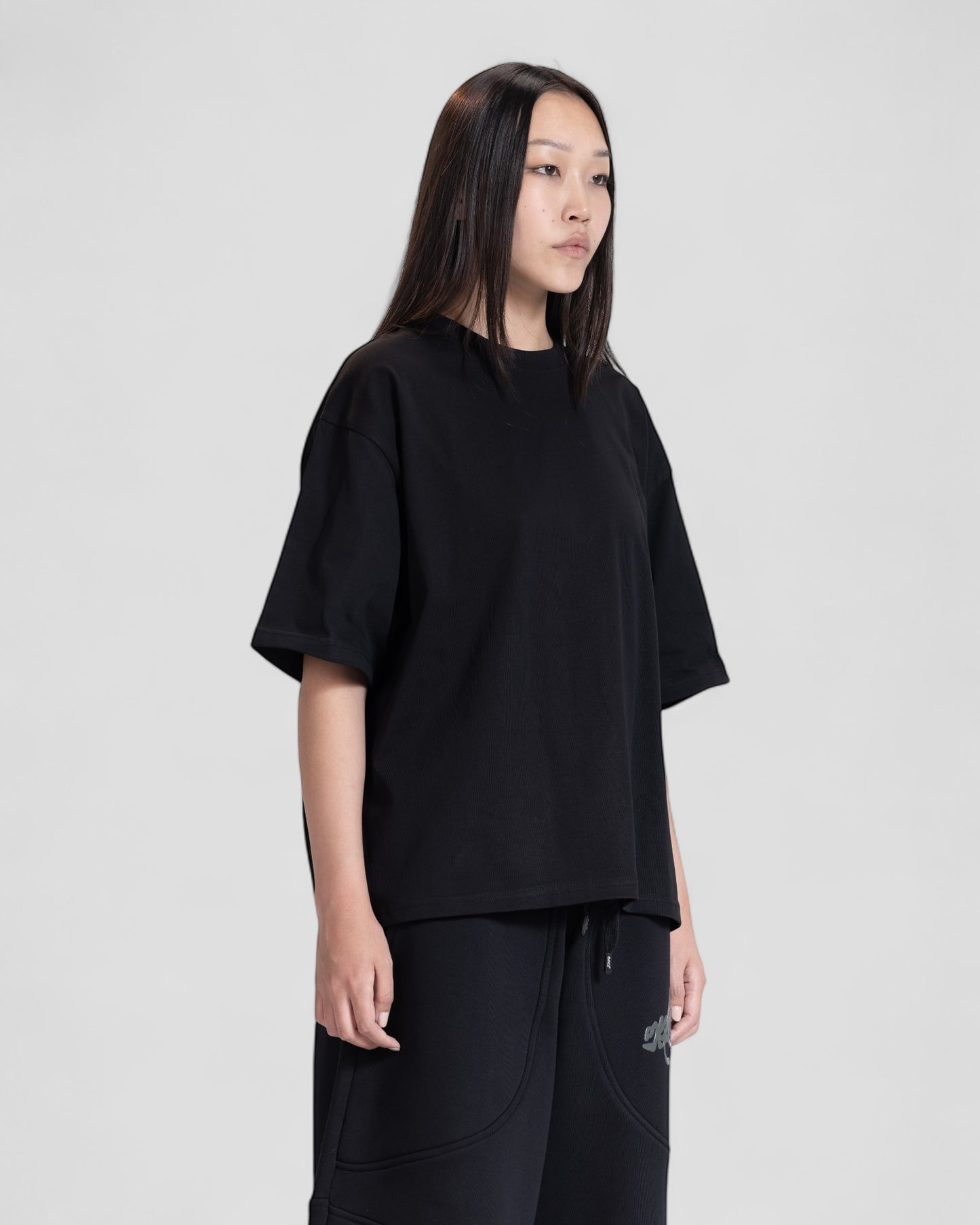 The Perfect Blank Black Boxy Tshirt