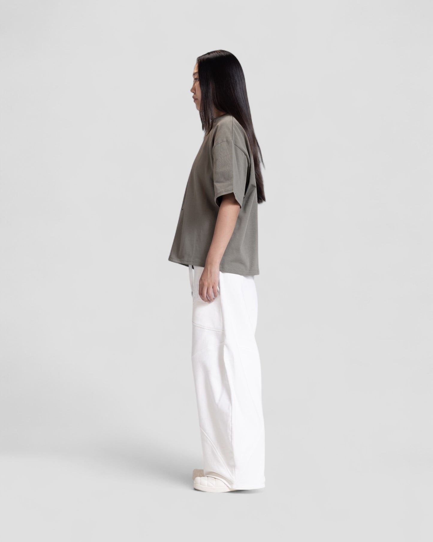 The Perfect Blank Olive Boxy Tshirt