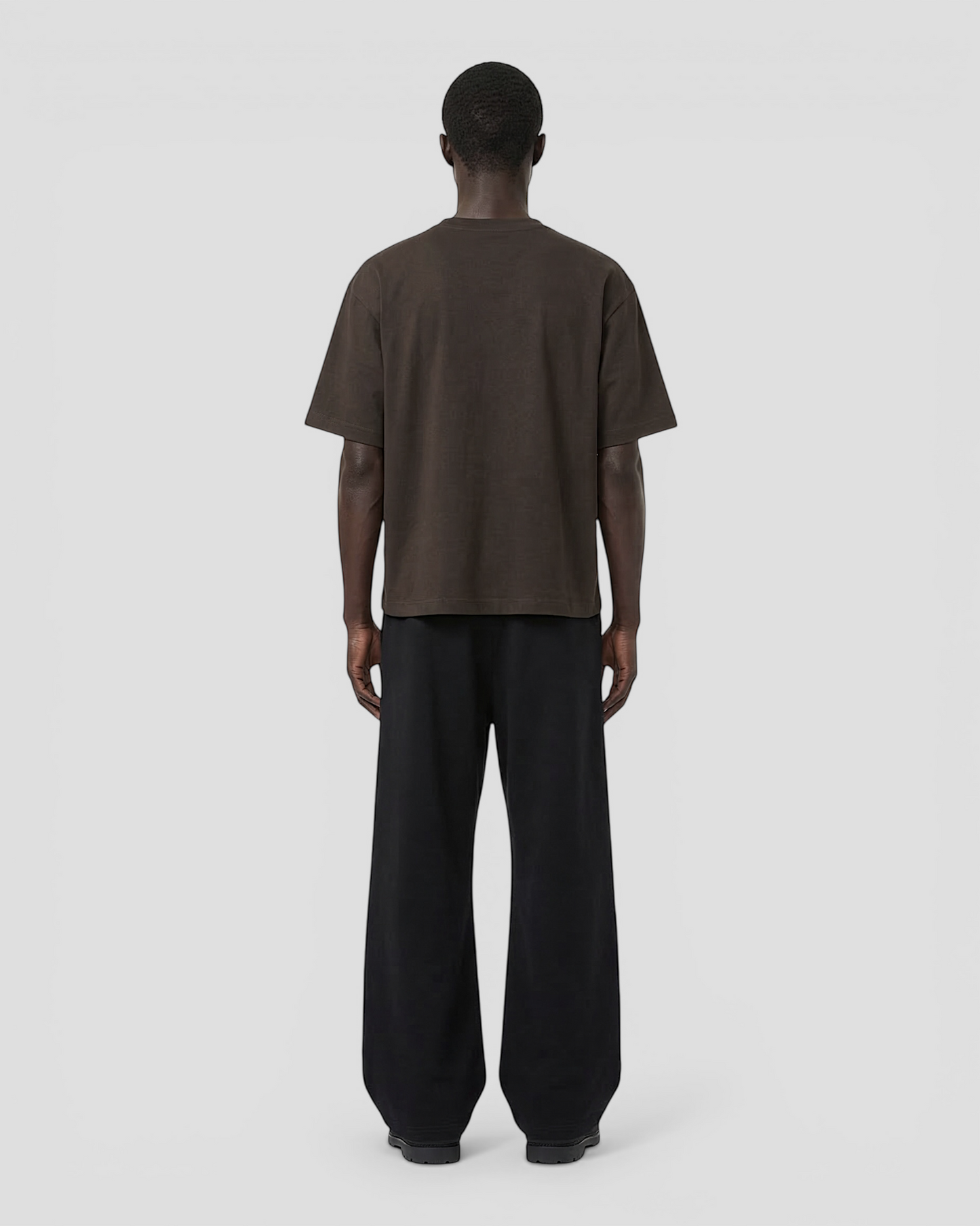 Norte Oversized Blank Dark Brown Tee V2