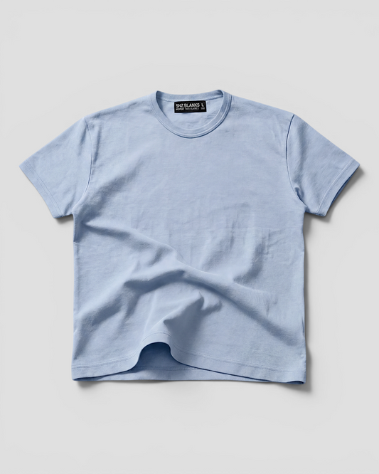 Luis Regular Blank Ice Blue Tee V2