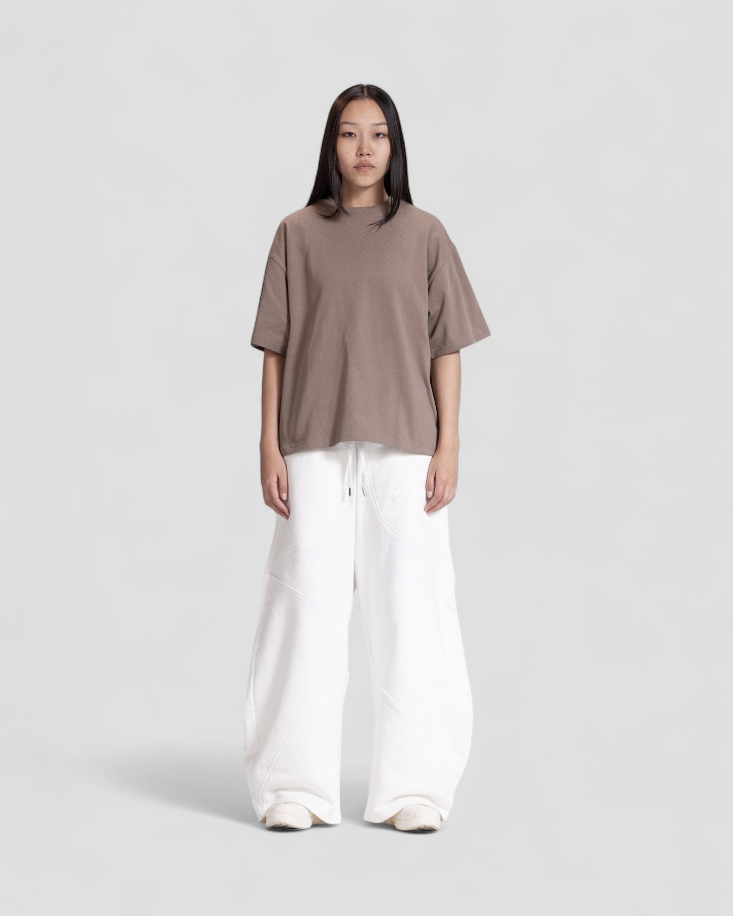 The Perfect Blank Brown Boxy Tshirt