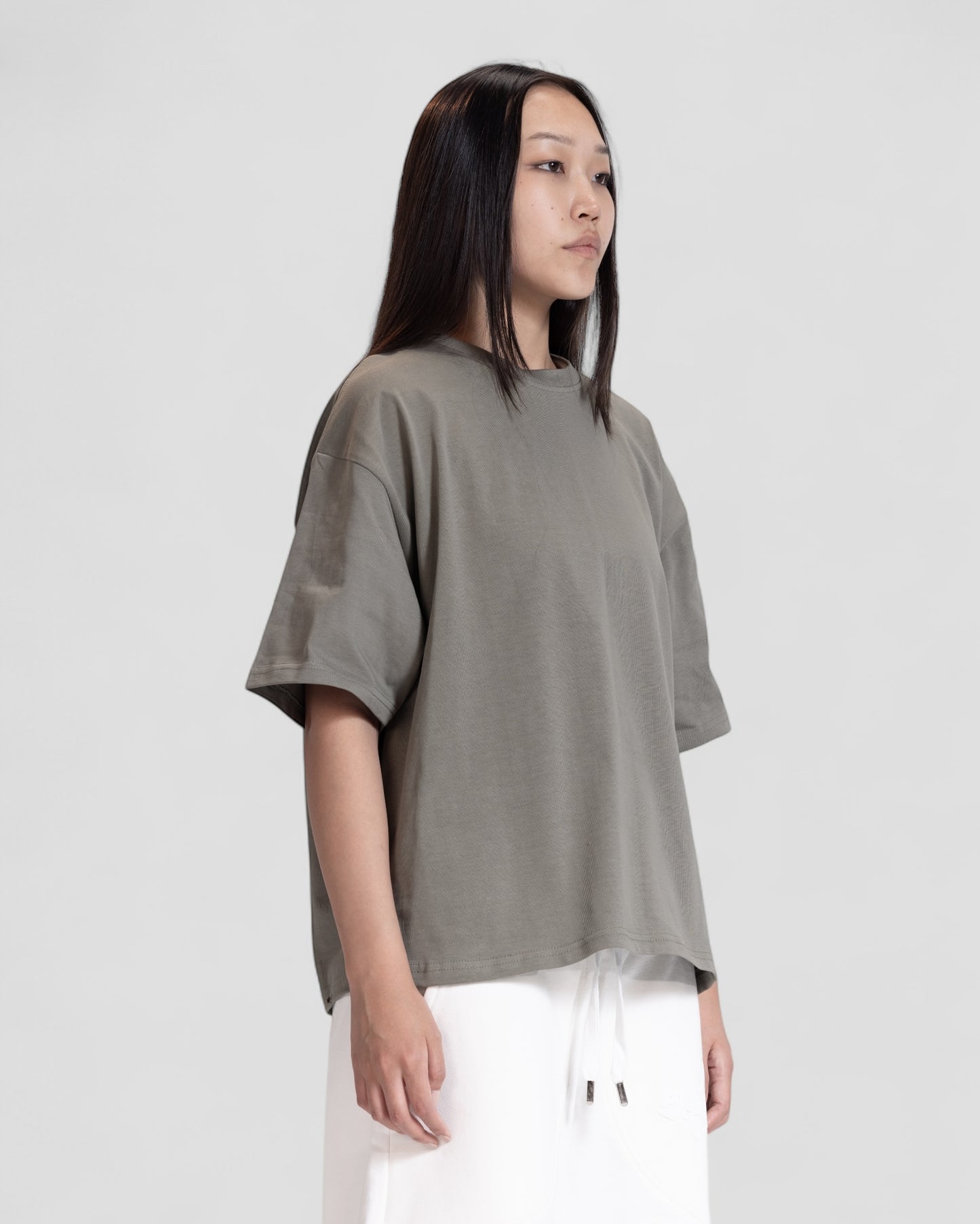 The Perfect Blank Olive Boxy Tshirt
