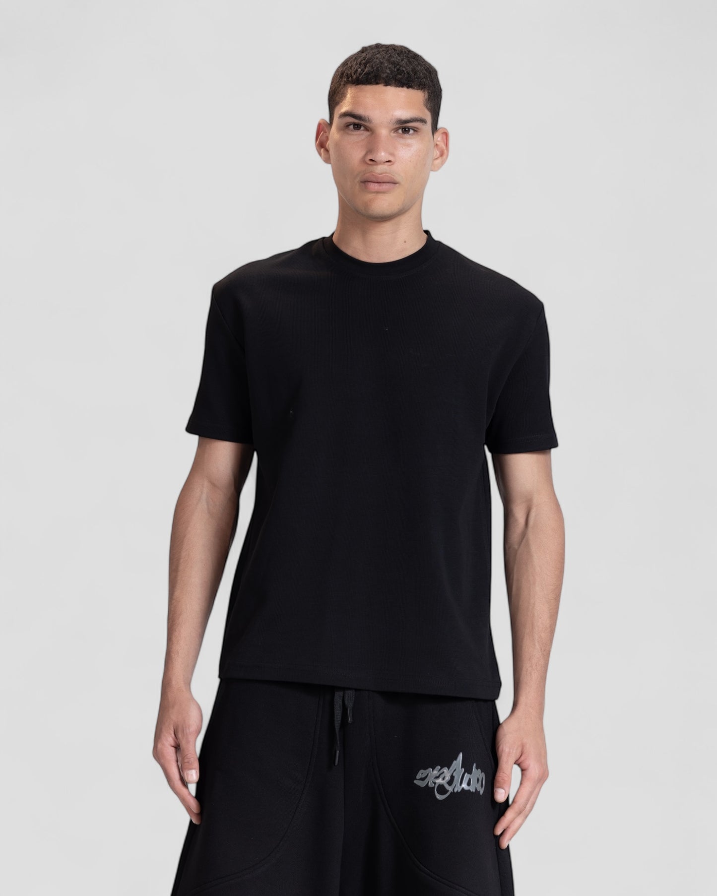The Perfect Blank Black Regular Fit Tshirt
