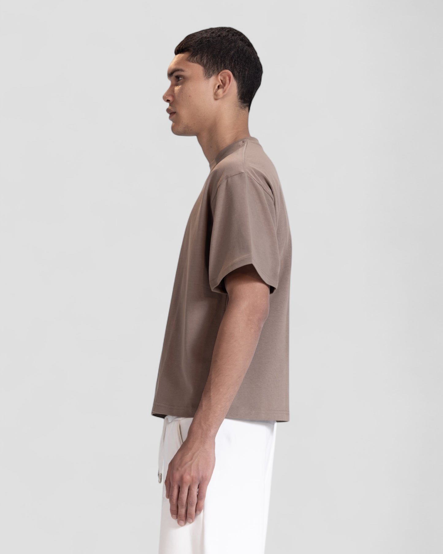 The Perfect Blank Brown Boxy Tshirt