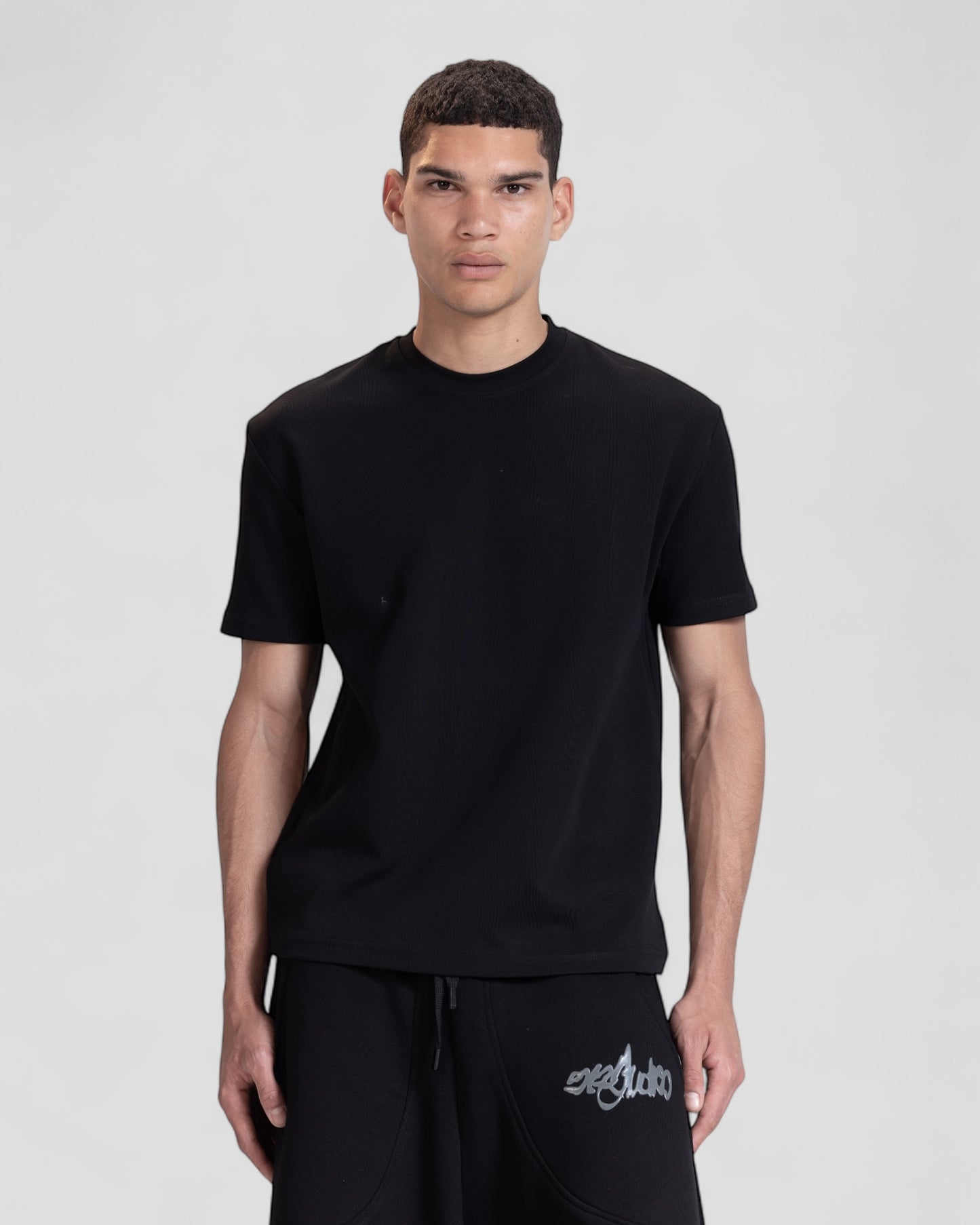 The Perfect Blank Black Regular Fit Tshirt