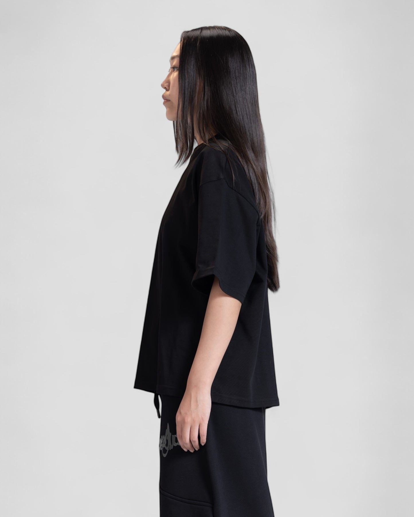 The Perfect Blank Black Boxy Tshirt