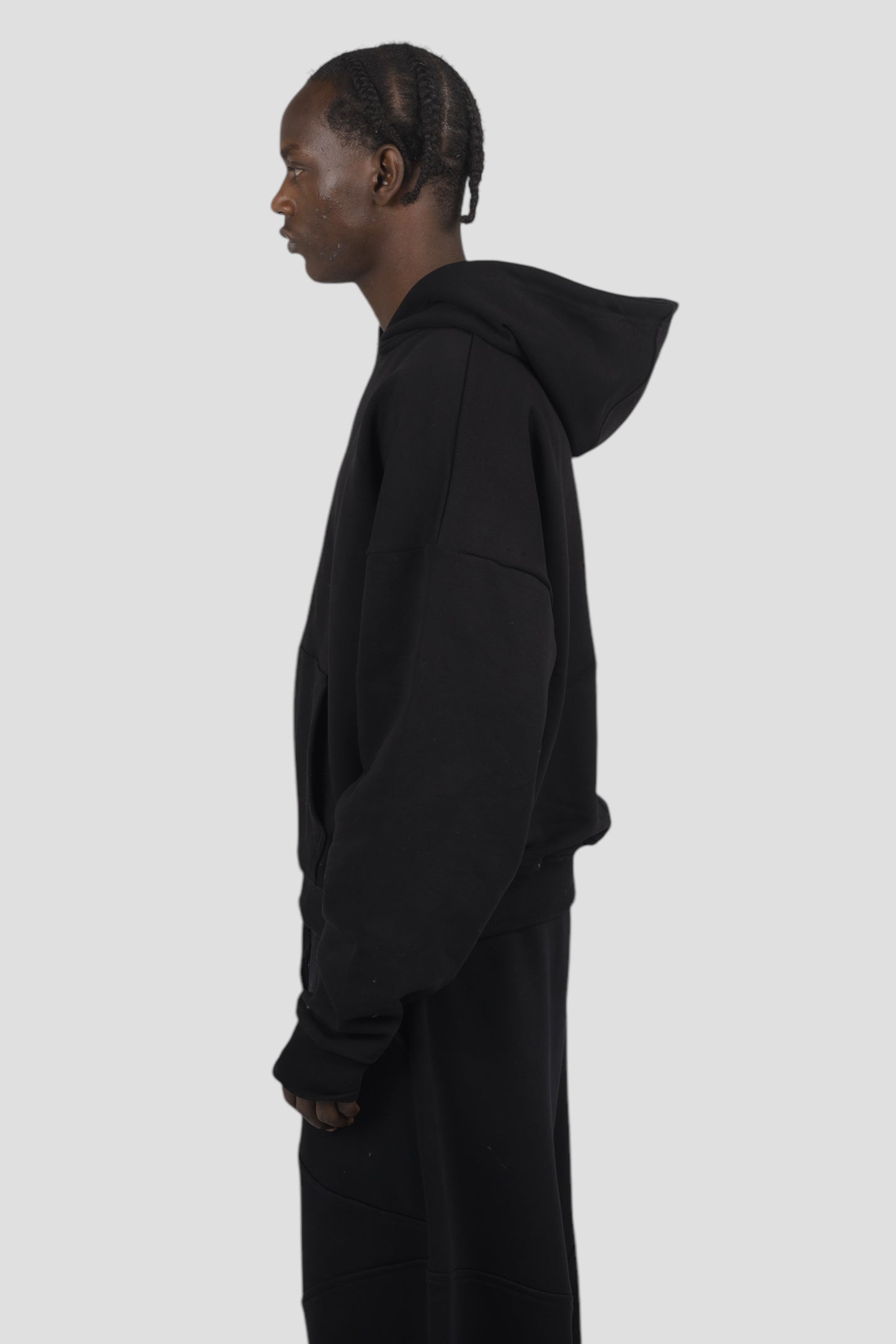 The Perfect Blank Black Zipup Jacket ‎