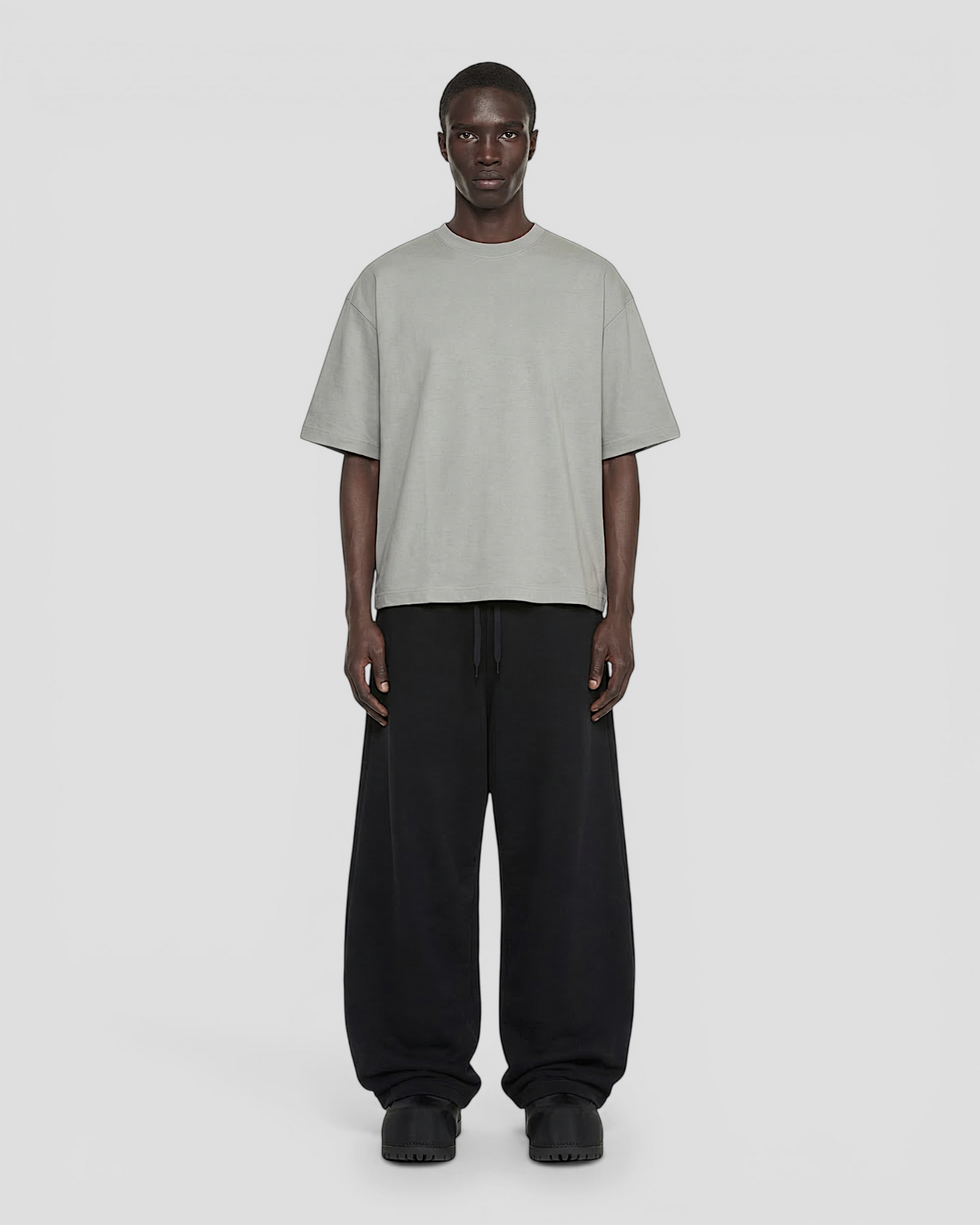 Norte Oversized Blank Light Grey Tee V2
