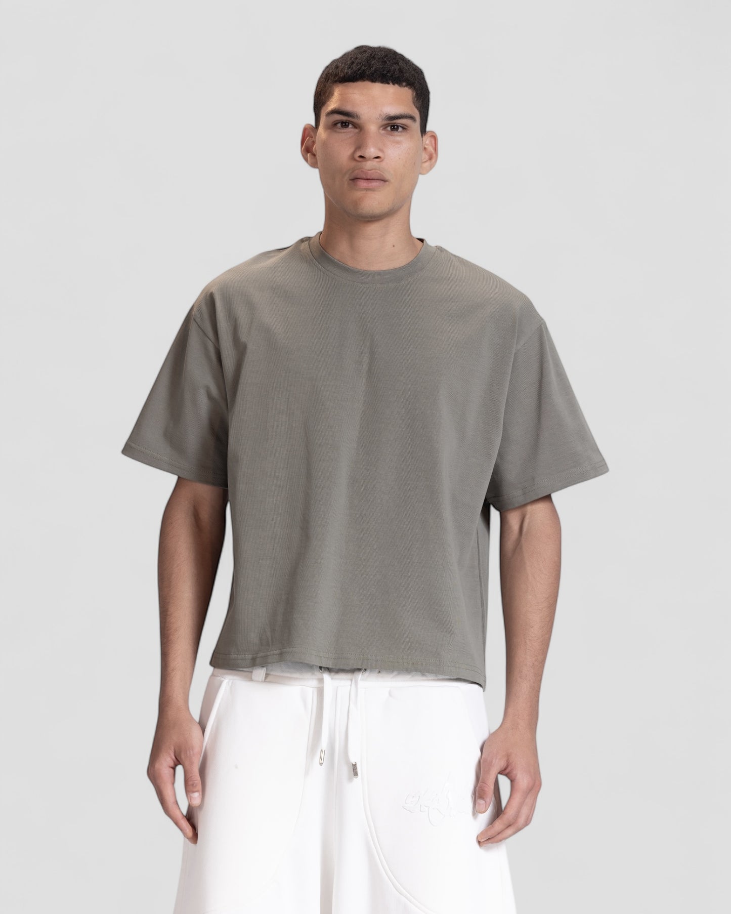 The Perfect Blank Olive Boxy Tshirt