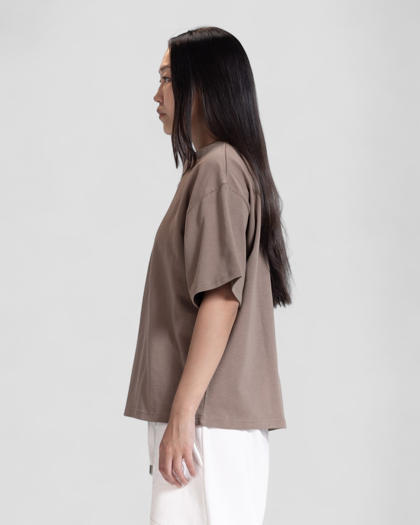 The Perfect Blank Brown Boxy Tshirt