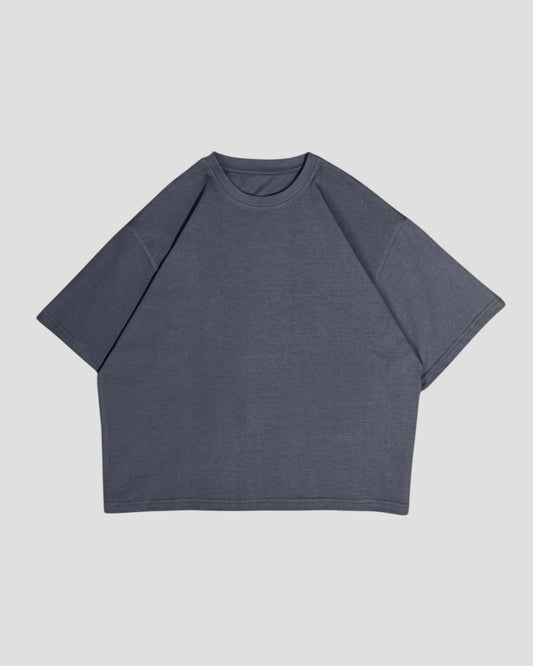 The Perfect Blank Grey Boxy Tshirt