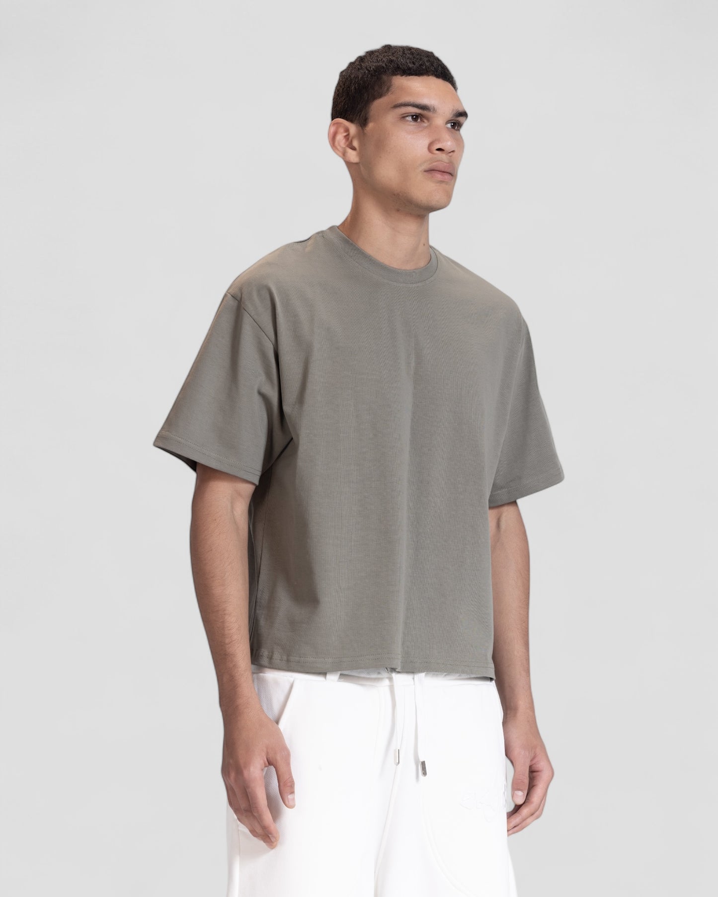 The Perfect Blank Olive Boxy Tshirt