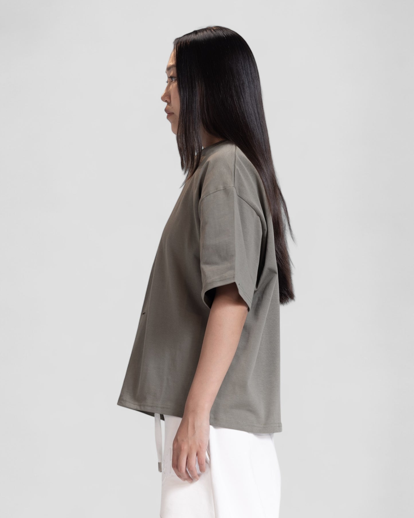 The Perfect Blank Olive Boxy Tshirt