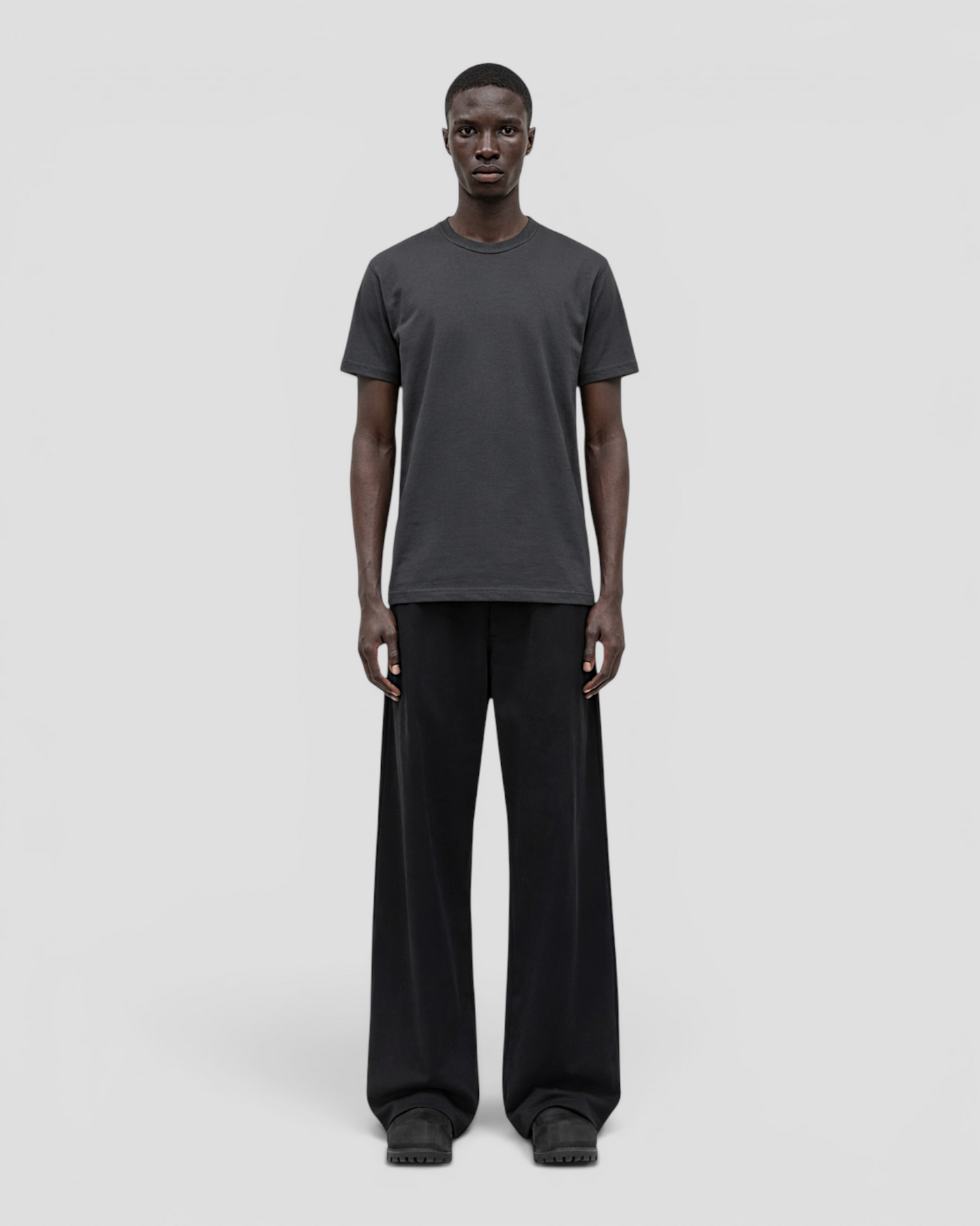 Luis Regular Blank Dark Grey Tee V2