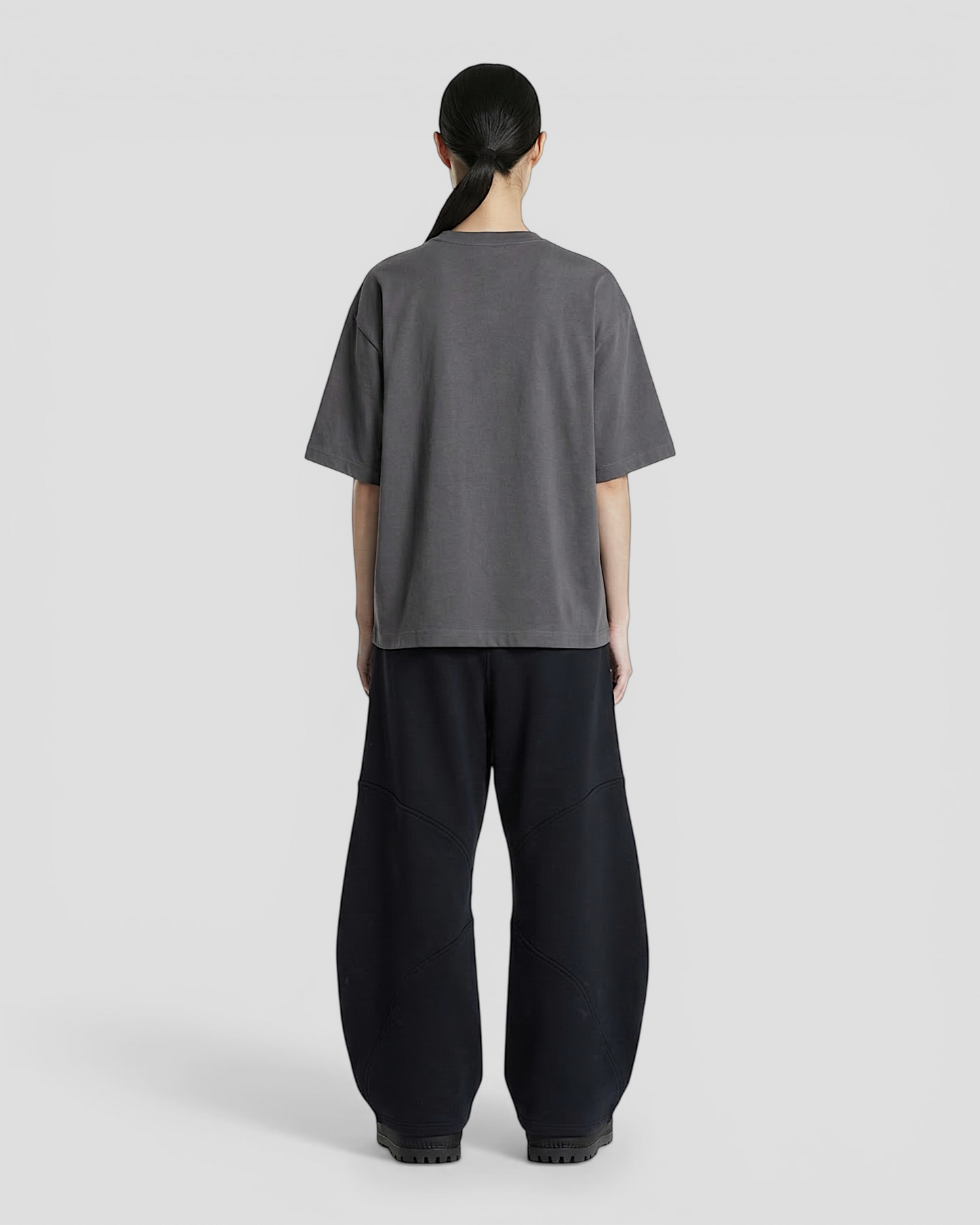Norte Oversized Blank Dark Grey Tee V2