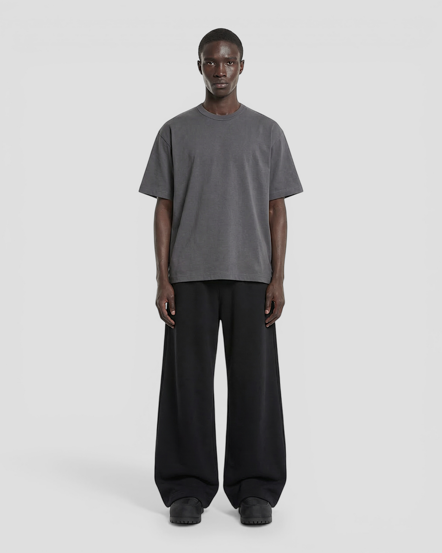 Norte Oversized Blank Dark Grey Tee V2
