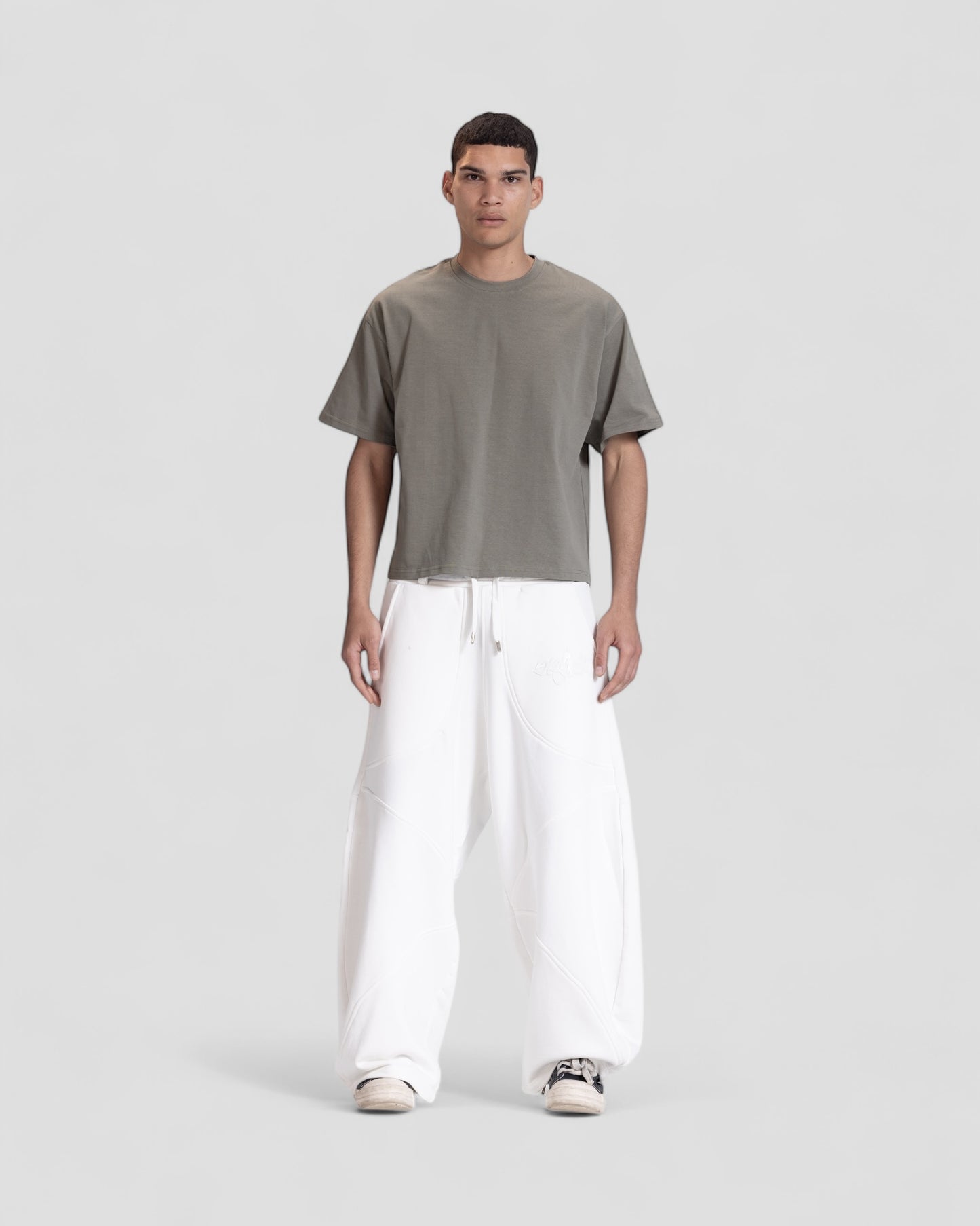 The Perfect Blank Olive Boxy Tshirt