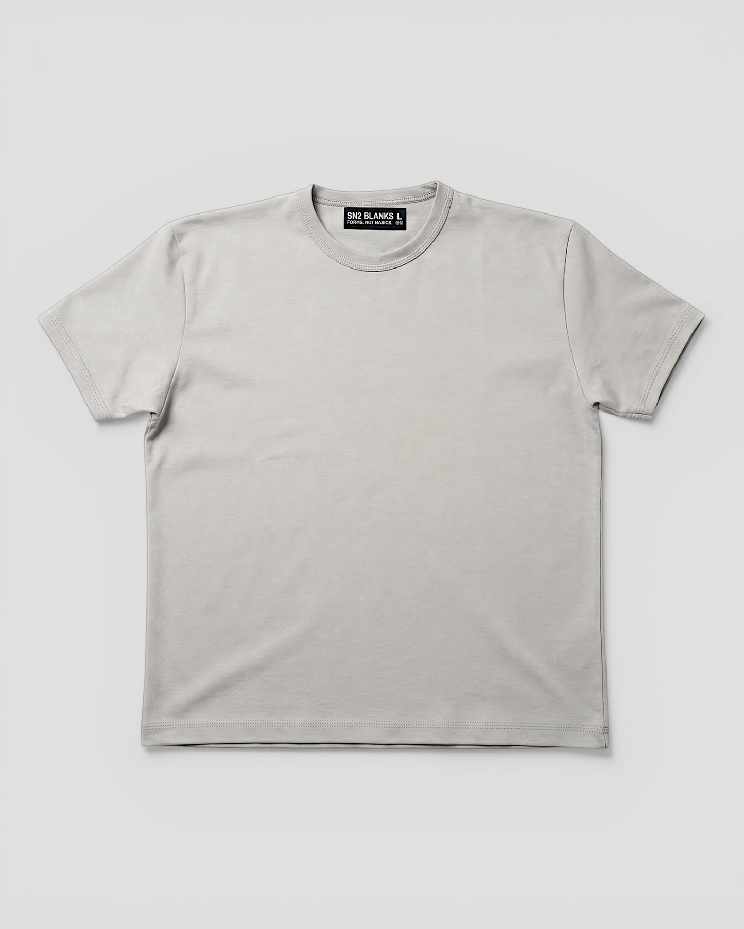 Luis Regular Blank Light Grey Tee V2