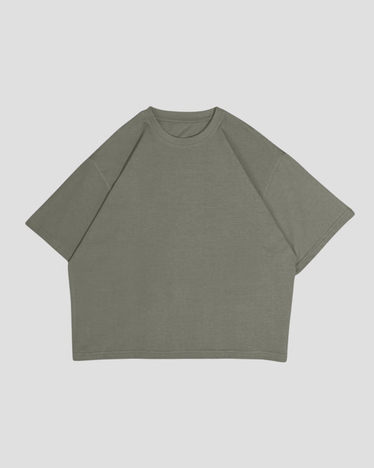 The Perfect Blank Olive Boxy Tshirt