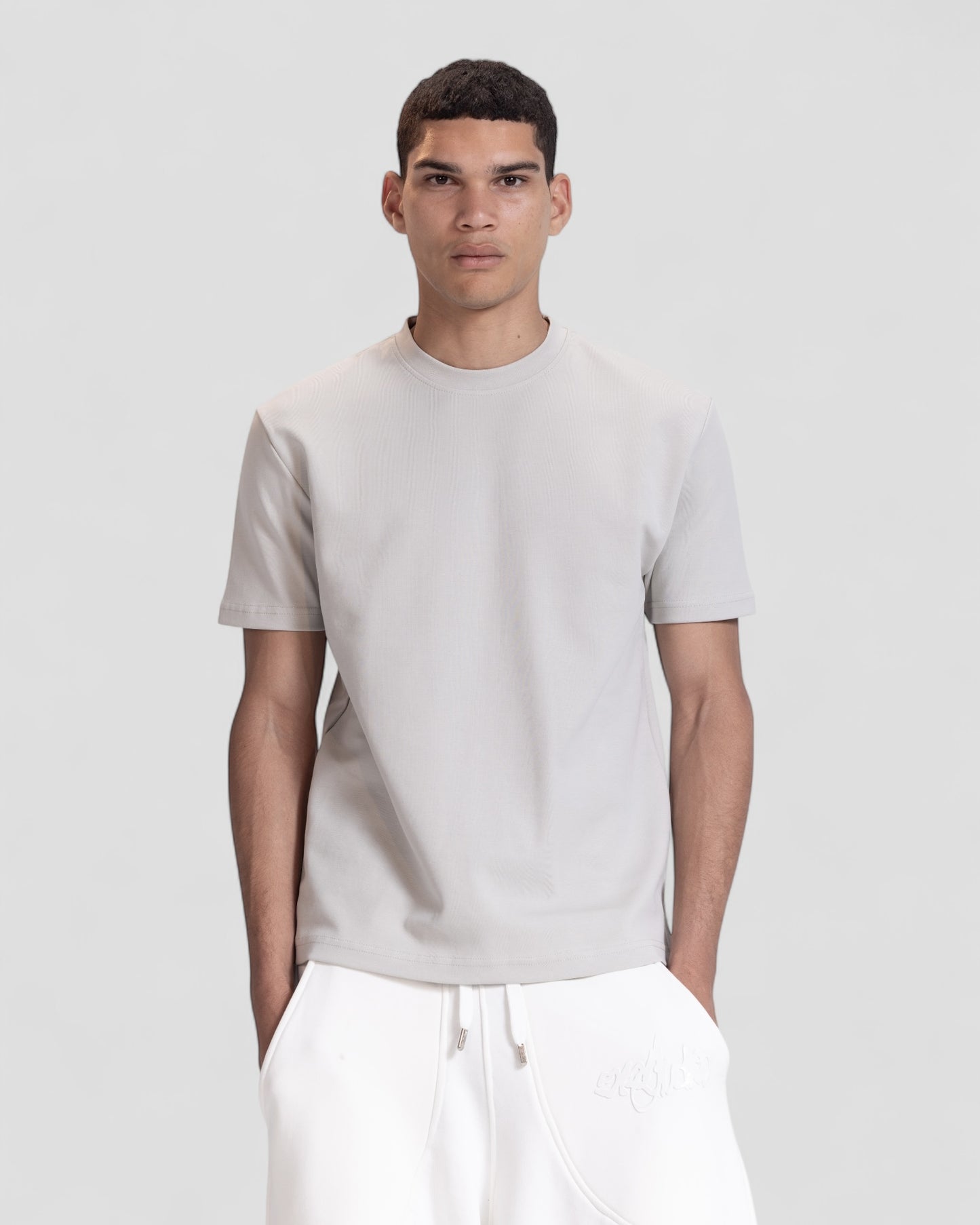 The Perfect Blank Light Grey Regular Fit Tshirt