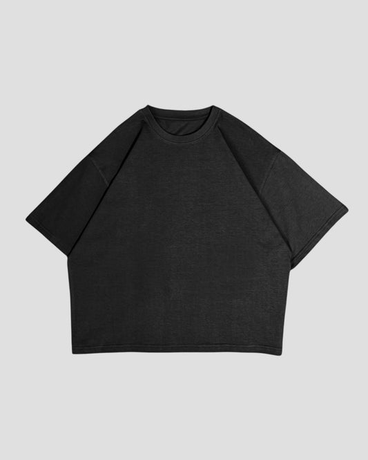 The Perfect Blank Black Boxy Tshirt