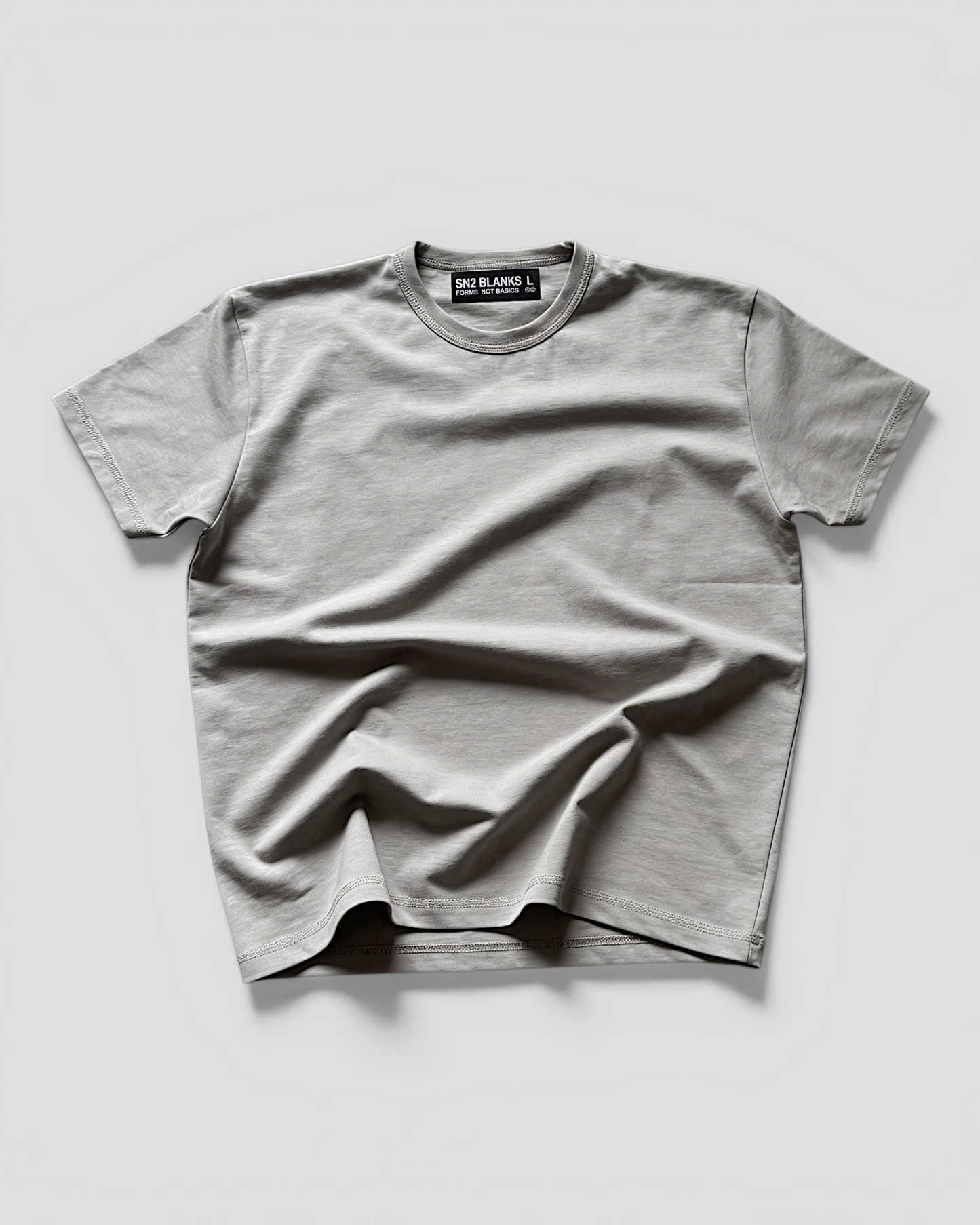 Luis Regular Blank Light Grey Tee V2