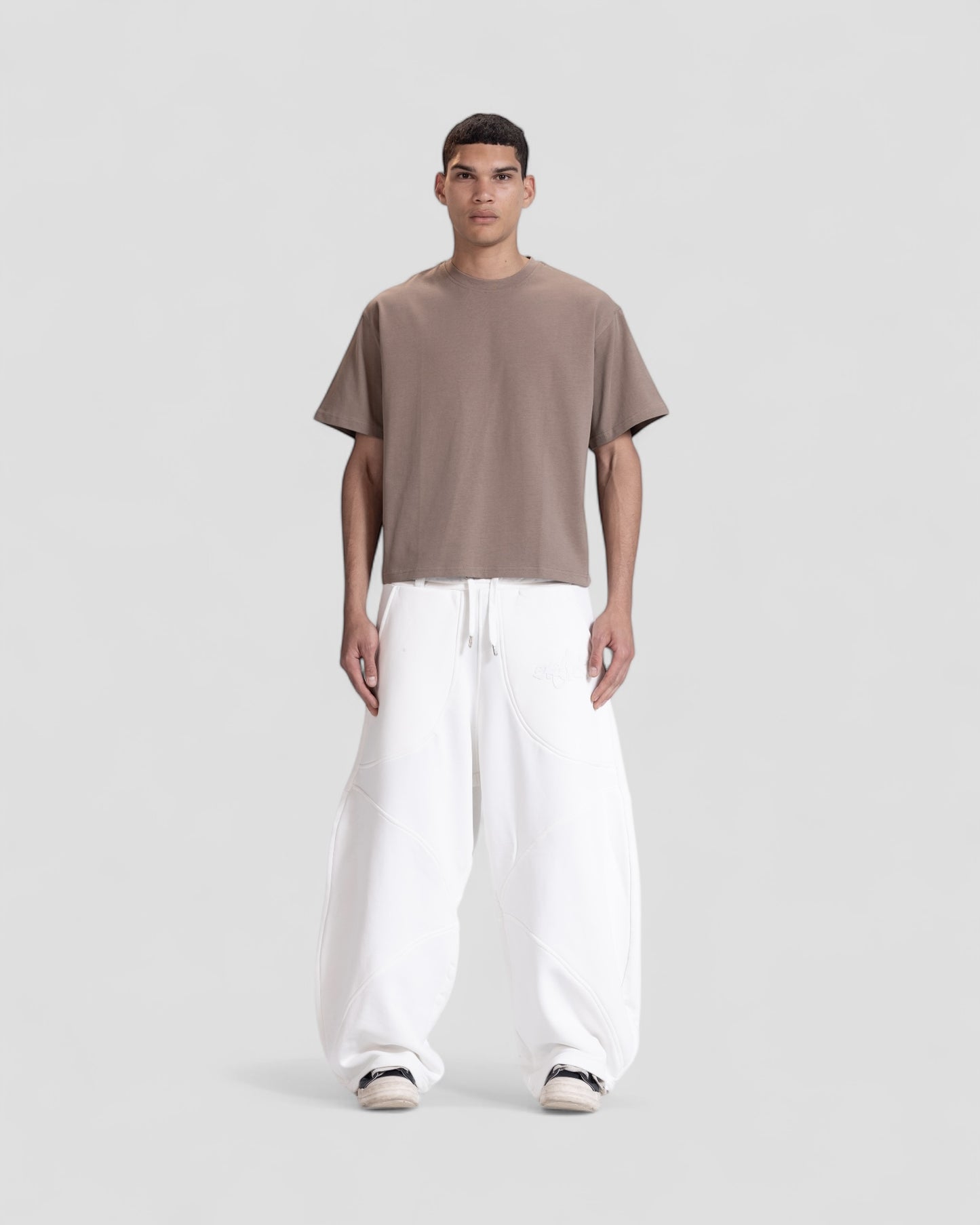 The Perfect Blank Brown Boxy Tshirt
