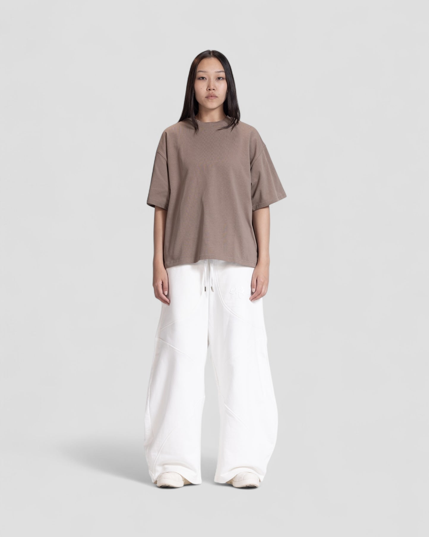 The Perfect Blank Brown Boxy Tshirt