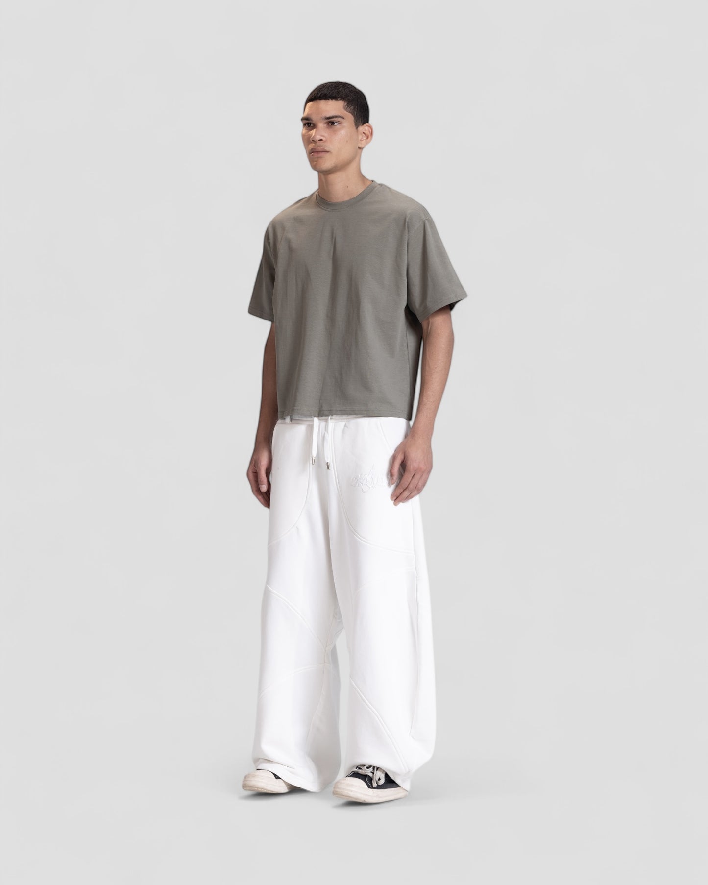 The Perfect Blank Olive Boxy Tshirt