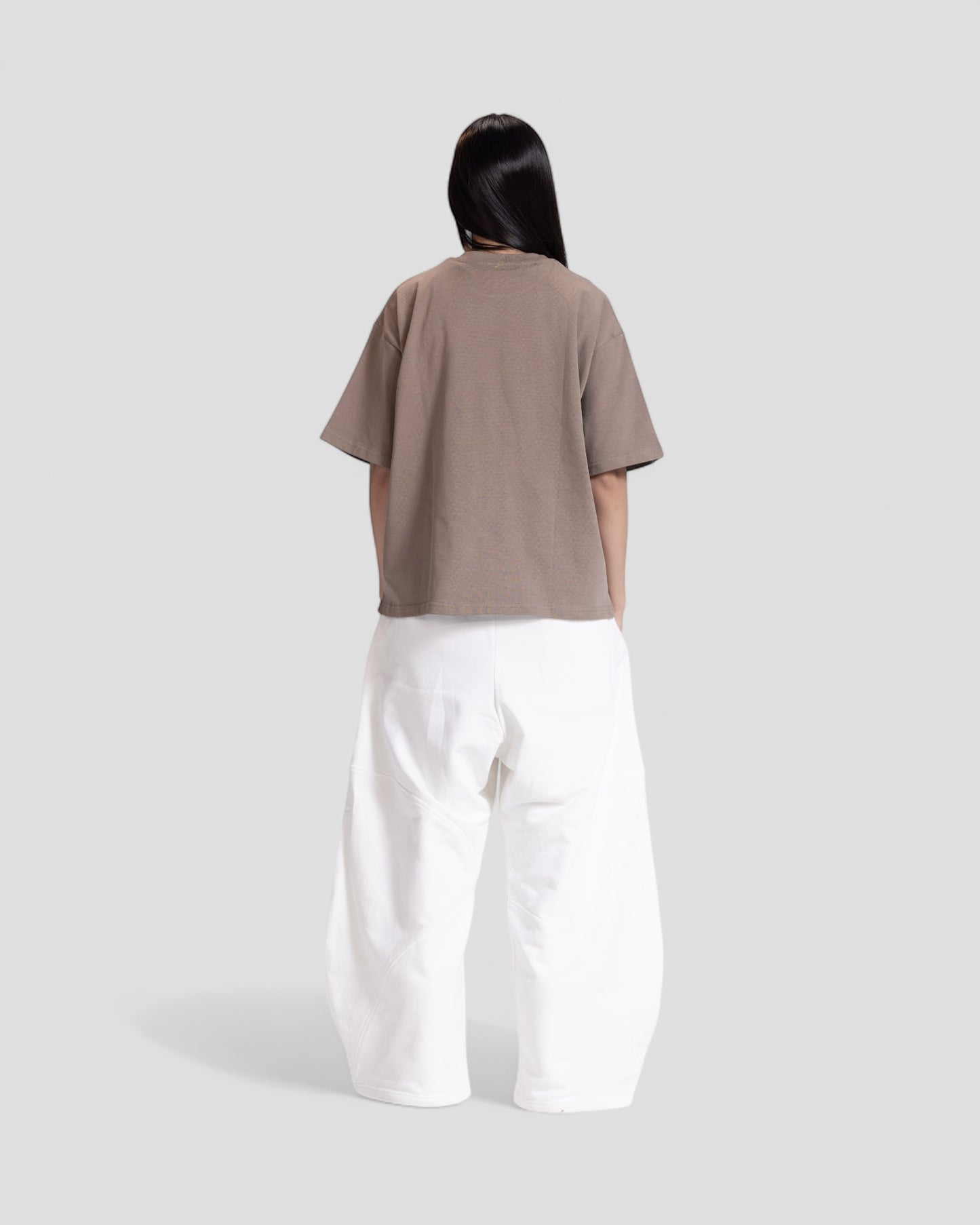 The Perfect Blank Brown Boxy Tshirt