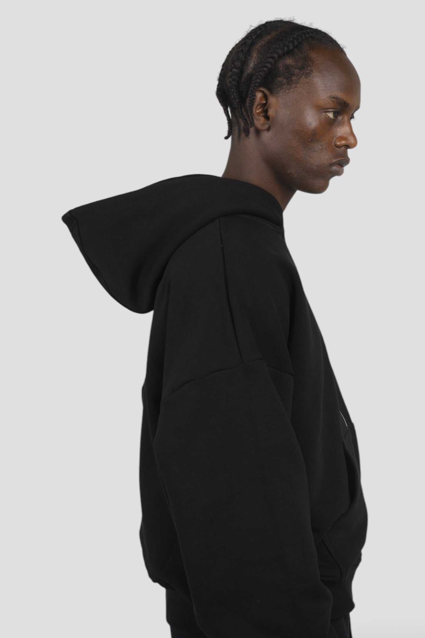 The Perfect Blank Black Zipup Jacket ‎