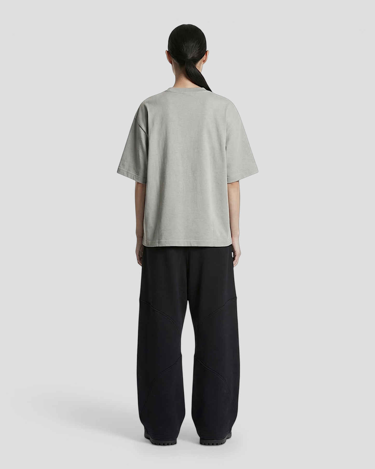 Norte Oversized Blank Light Grey Tee V2