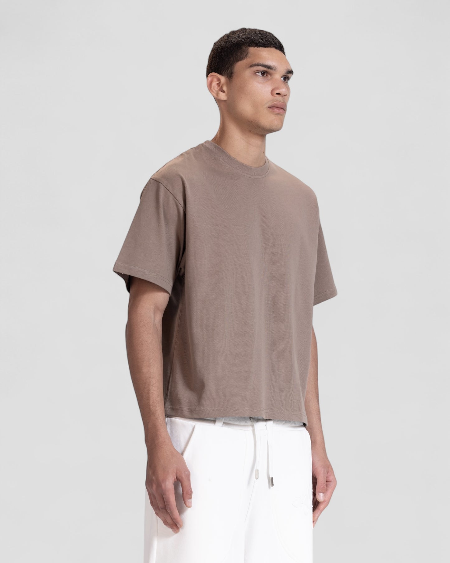 The Perfect Blank Brown Boxy Tshirt