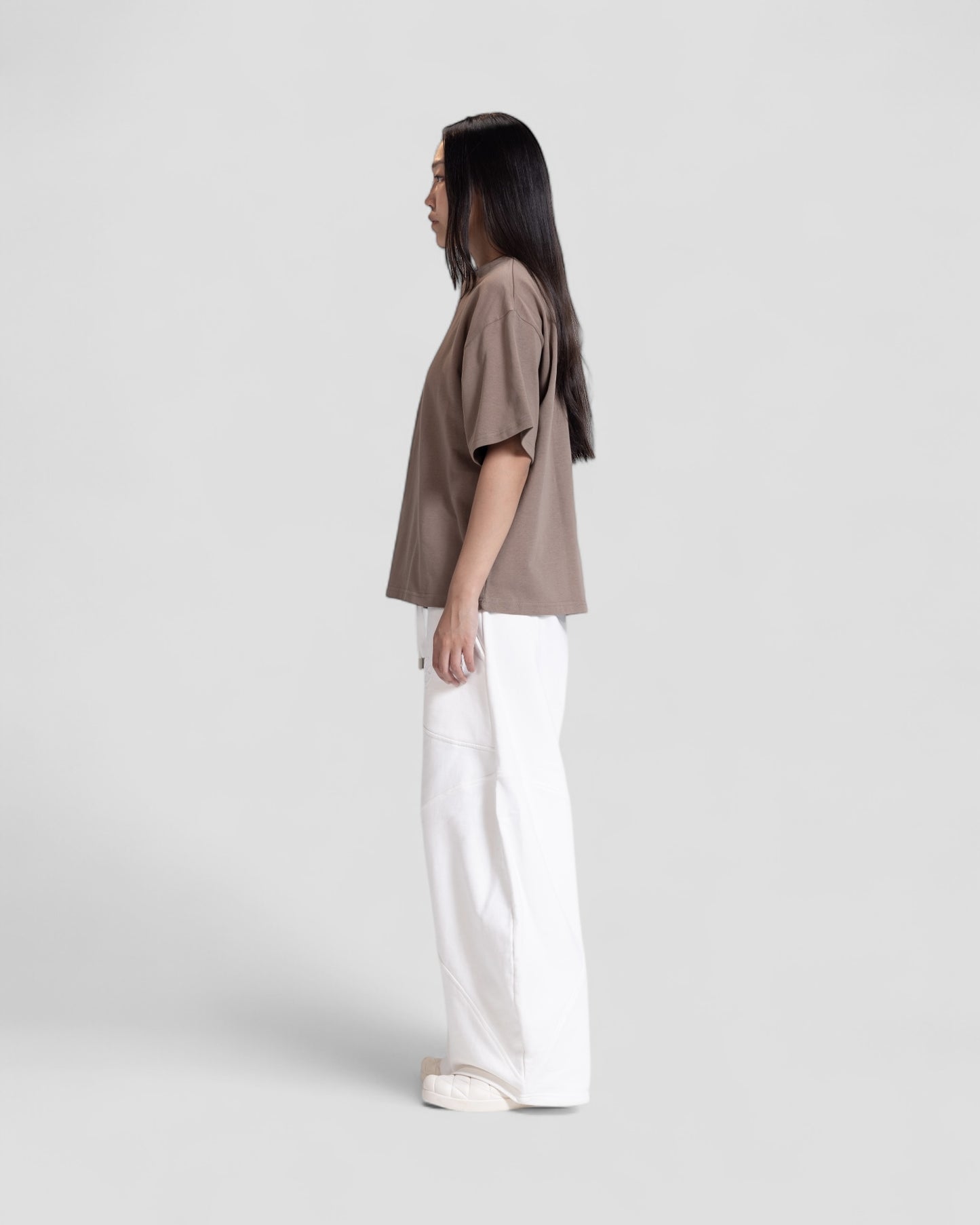 The Perfect Blank Brown Boxy Tshirt
