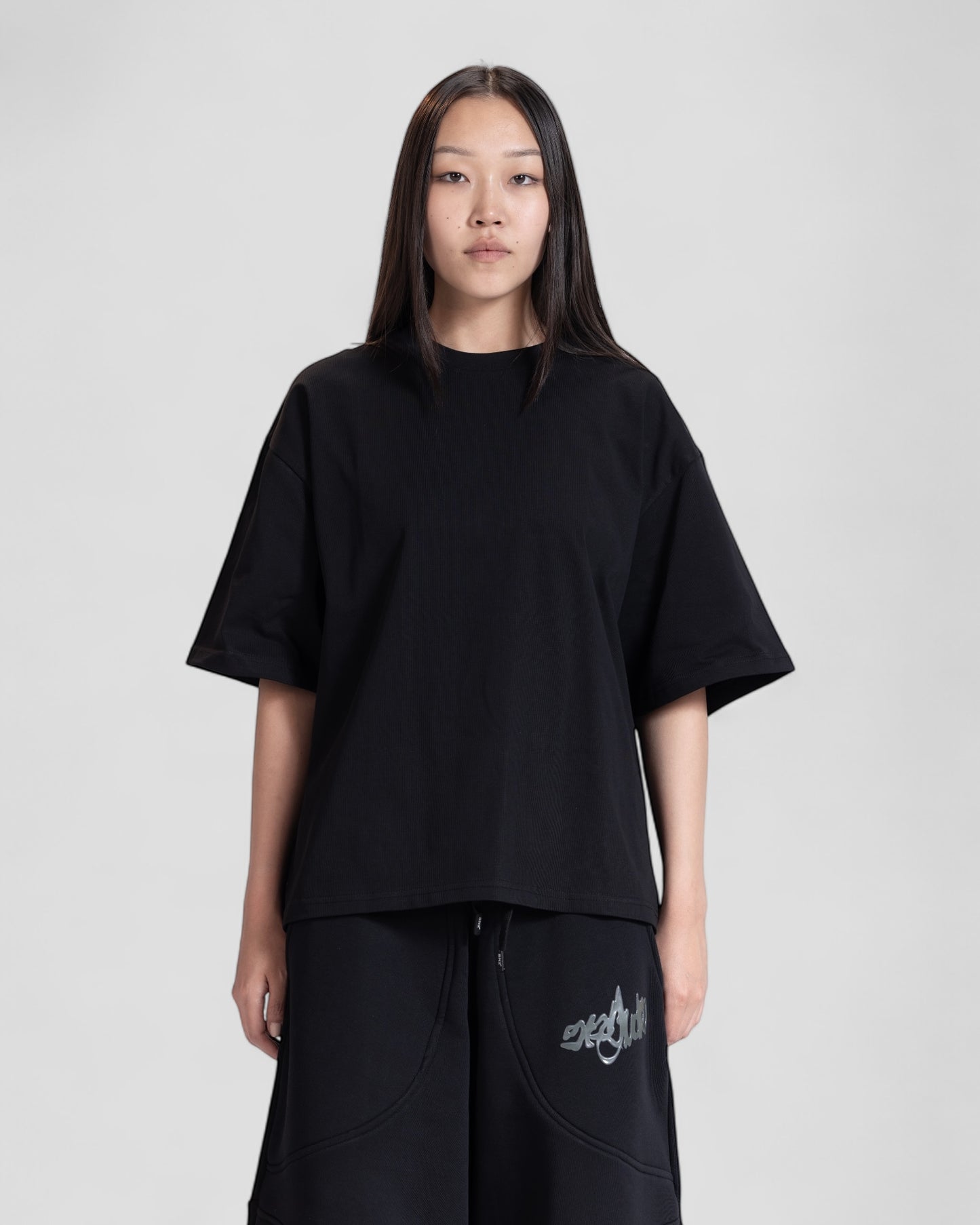 The Perfect Blank Black Boxy Tshirt