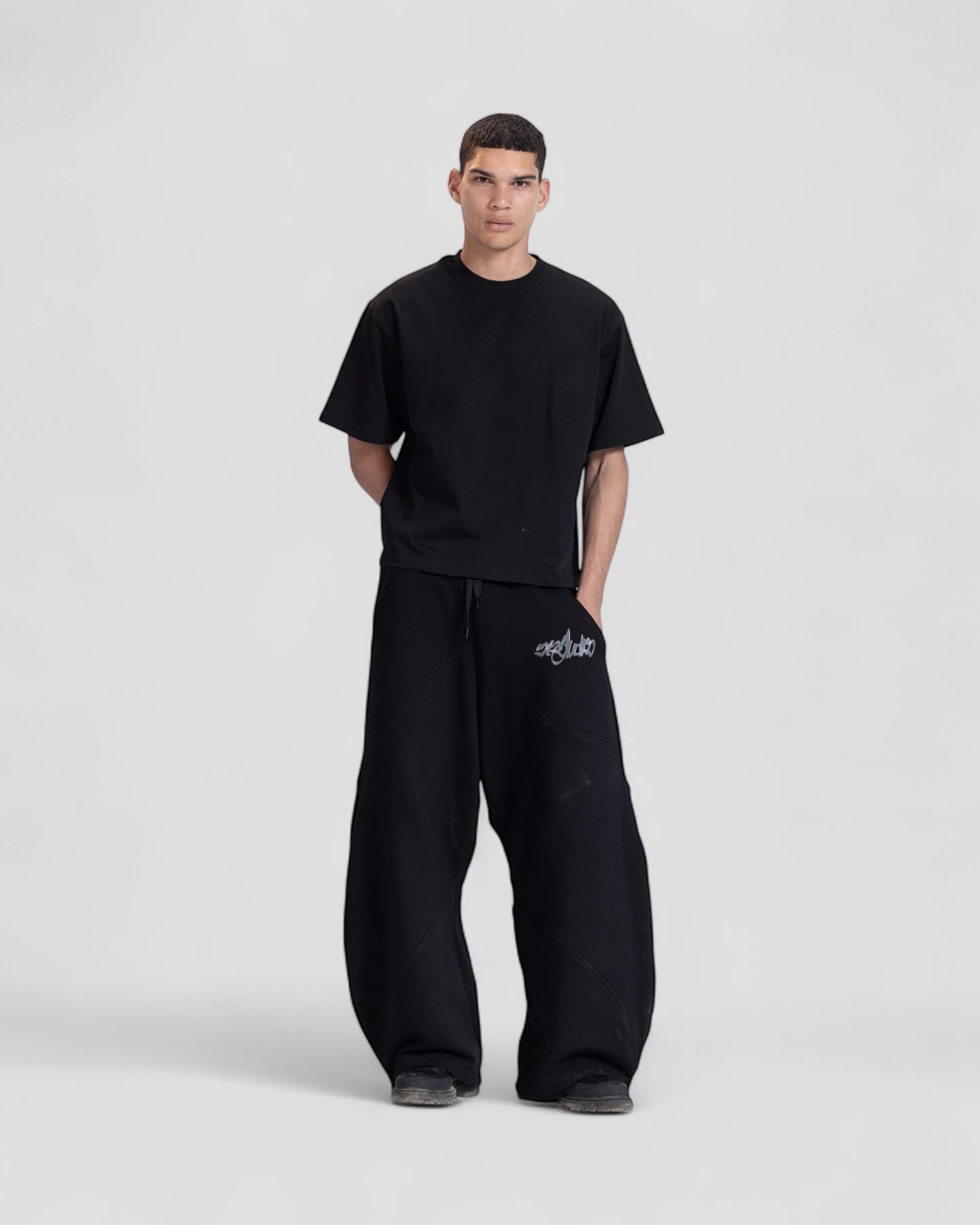 The Perfect Blank Black Boxy Tshirt