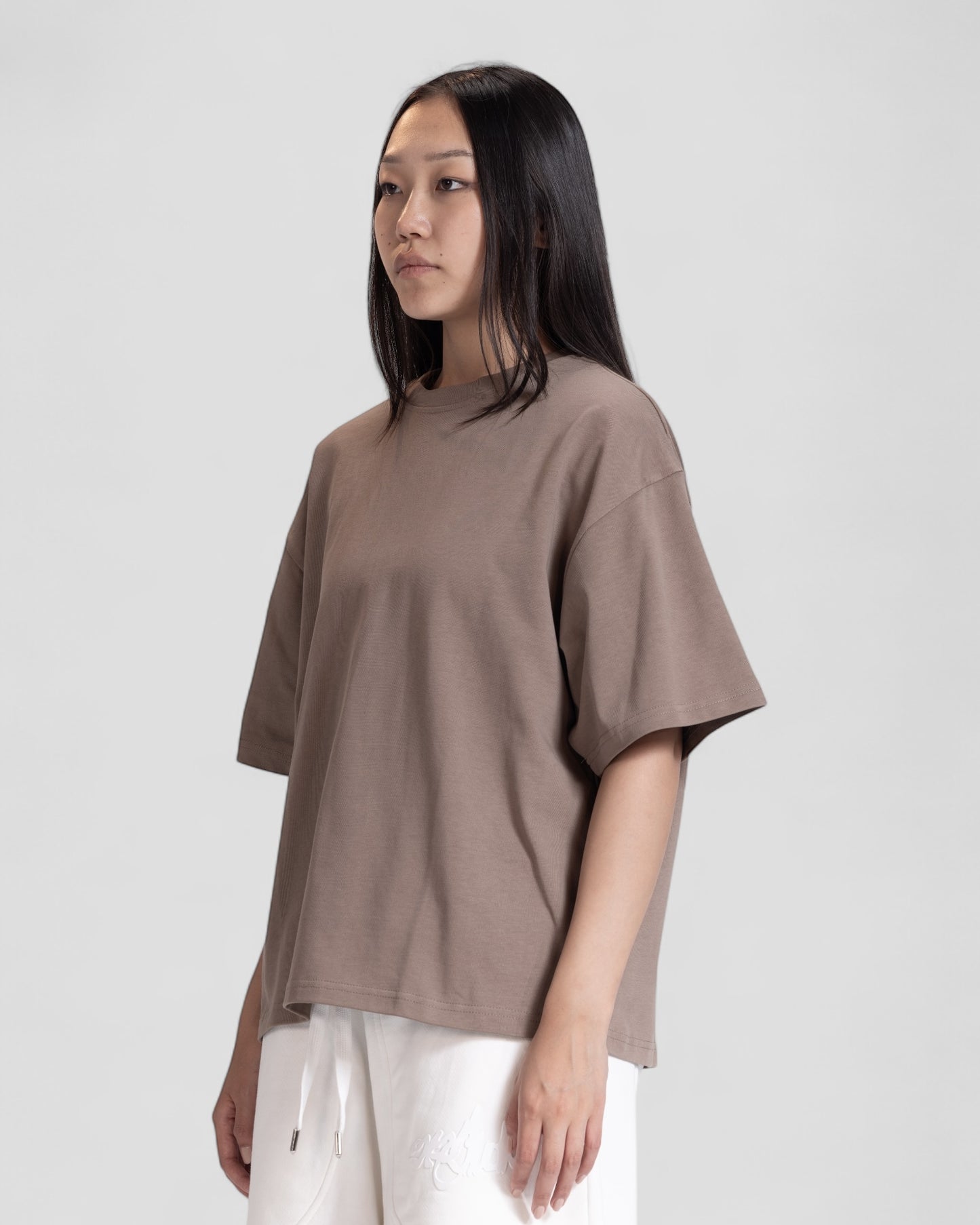 The Perfect Blank Brown Boxy Tshirt