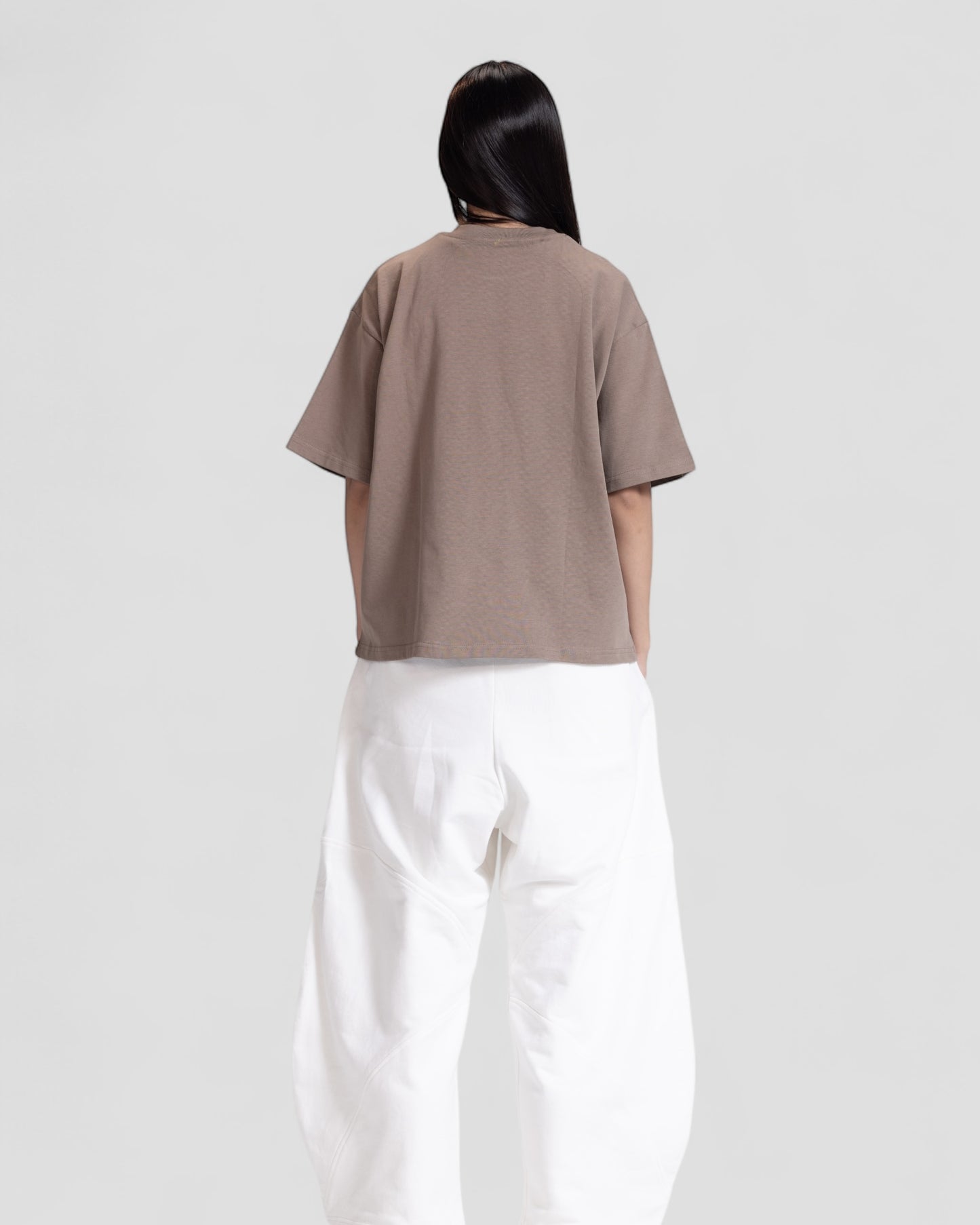 The Perfect Blank Brown Boxy Tshirt