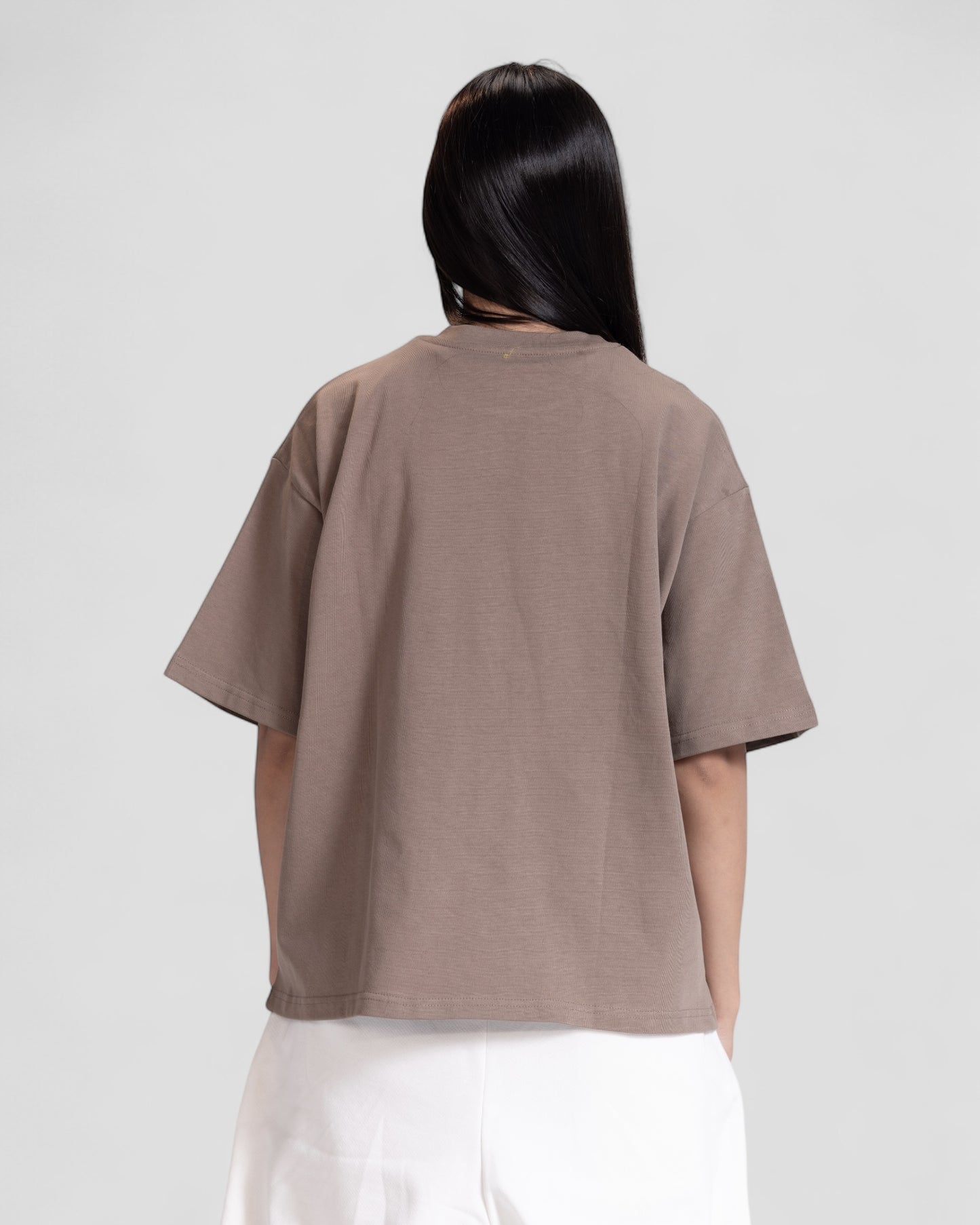 The Perfect Blank Brown Boxy Tshirt