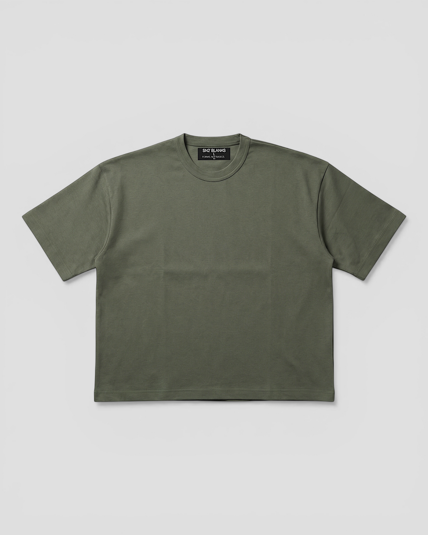 Norte Oversized Blank Olive Tee V2