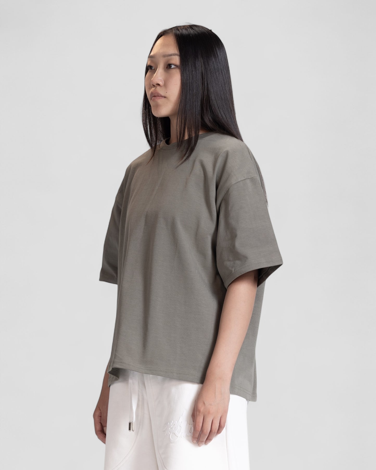 The Perfect Blank Olive Boxy Tshirt