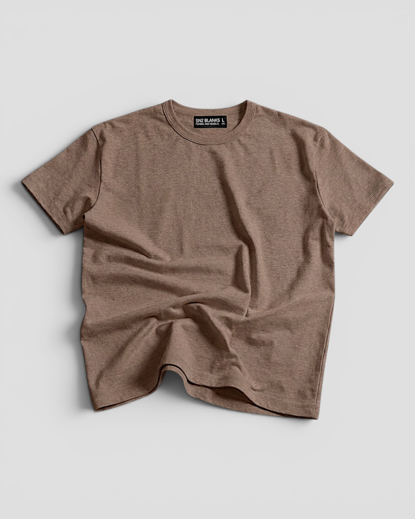 Luis Regular Blank Chestnut Brown Tee V2