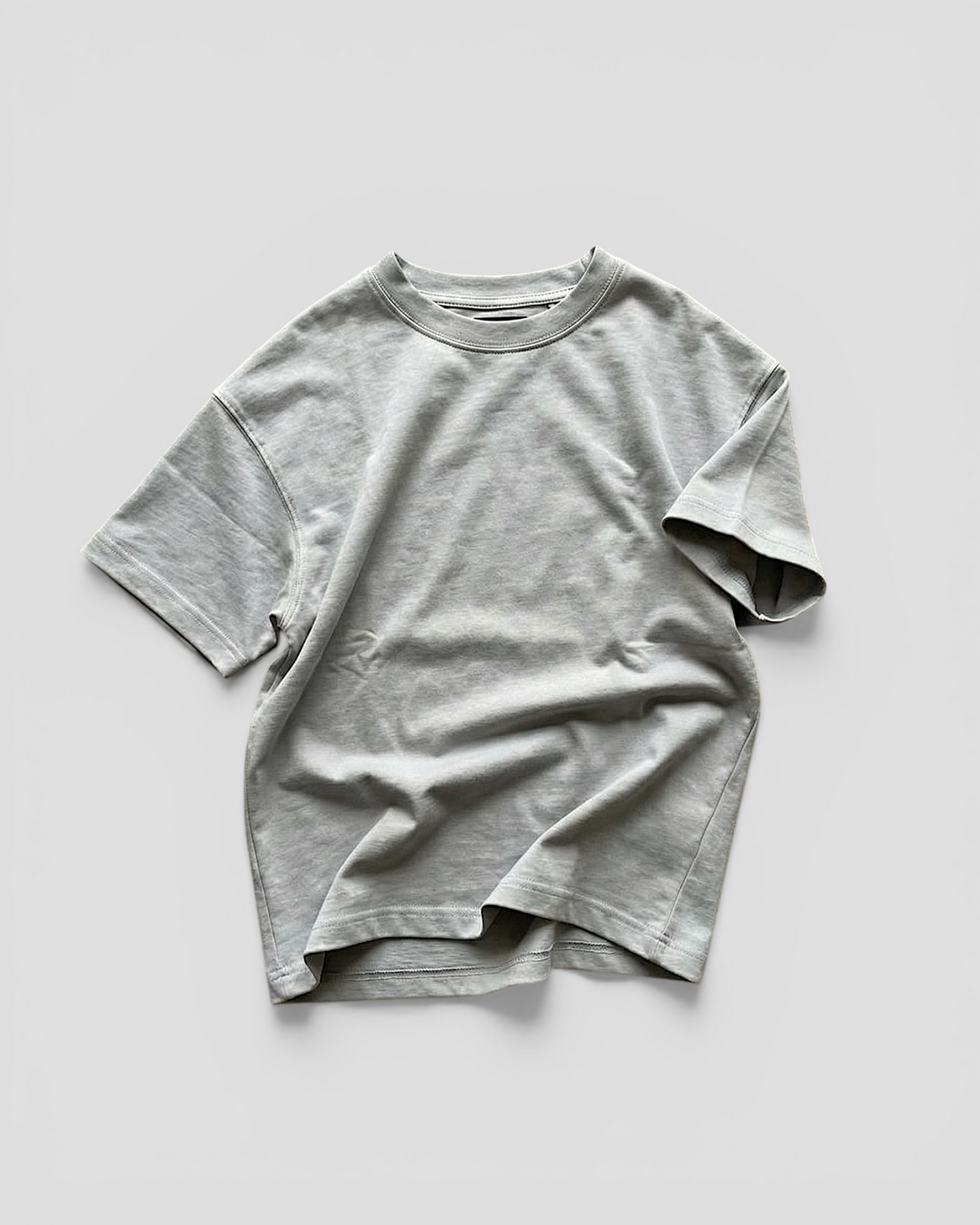 Norte Oversized Blank Light Grey Tee V2